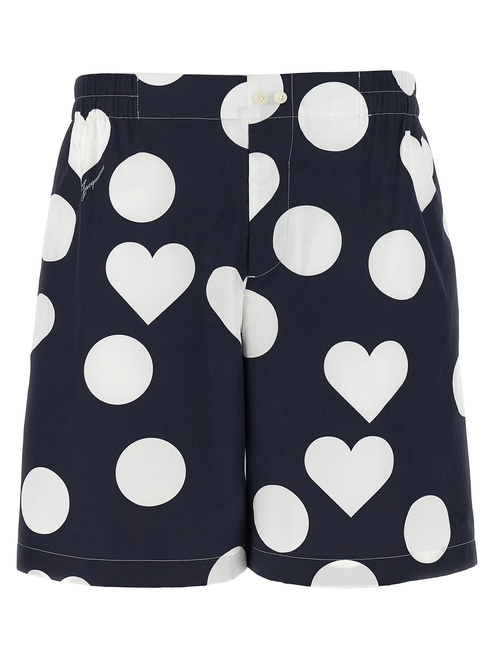 Jacquemus Blue Cotton Bermuda Men's Shorts
