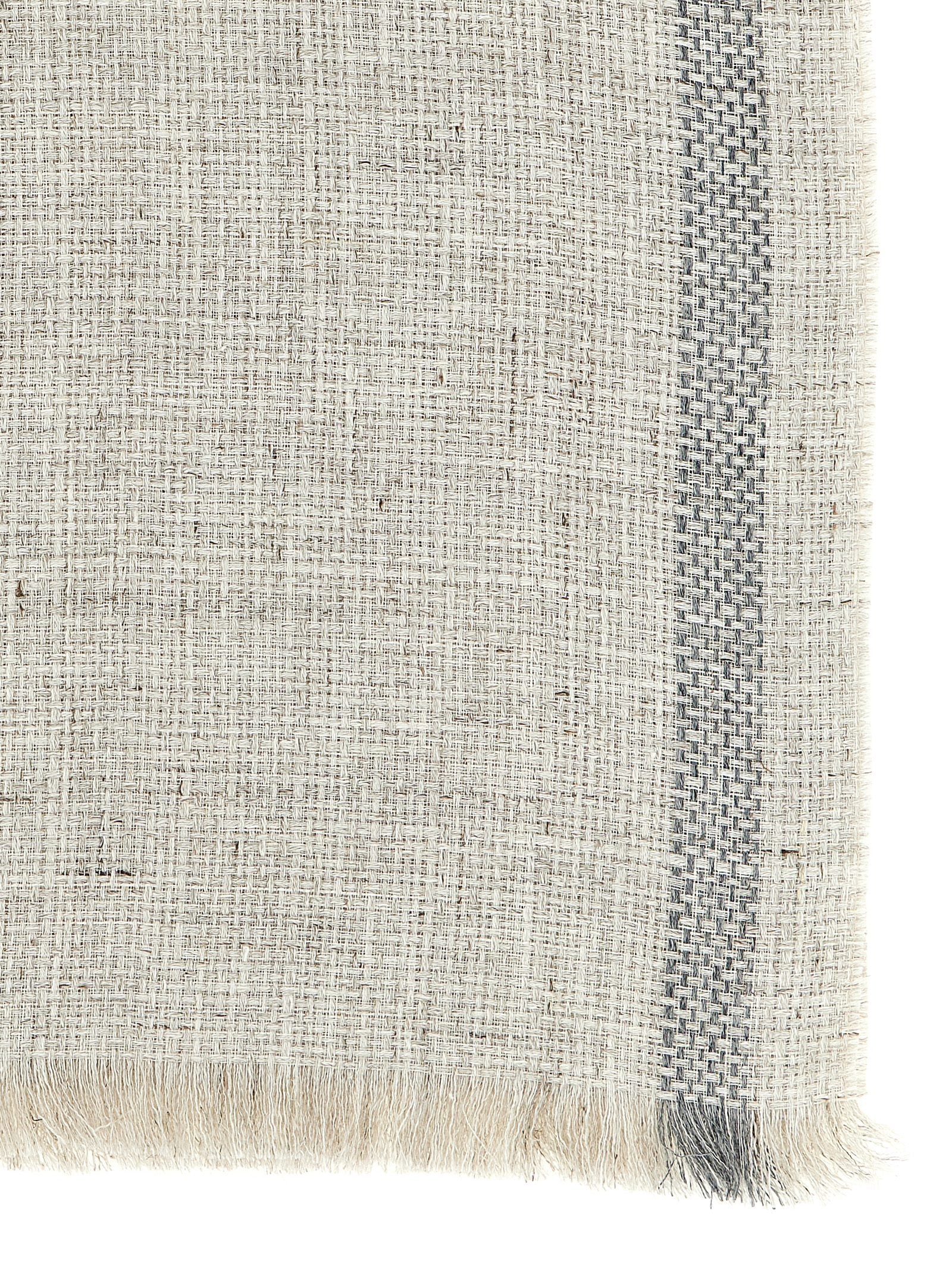 Brunello Cucinelli Gray Linen Men's Scarf