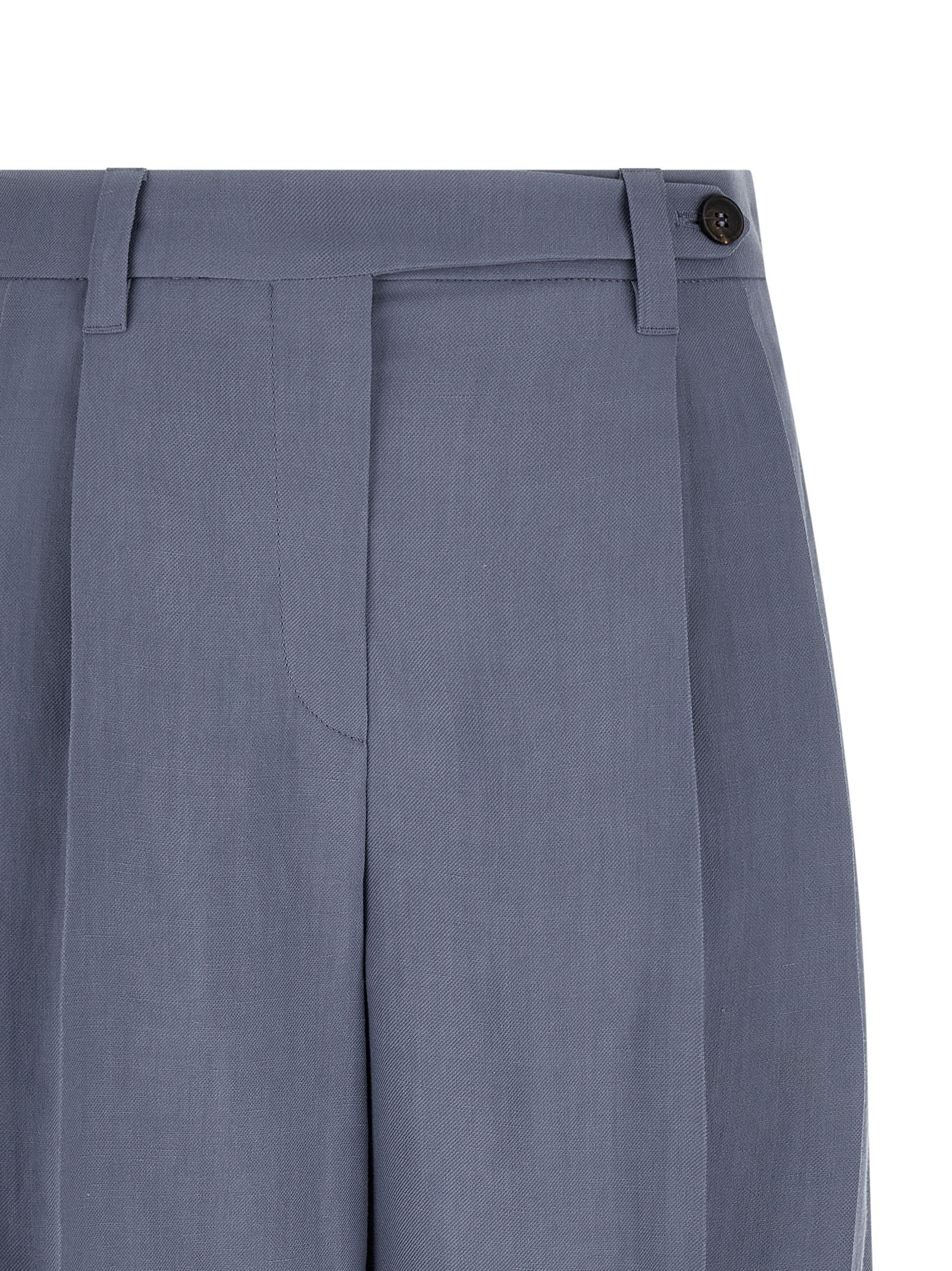 Brunello Cucinelli Blue Viscose Bermuda Women's Shorts