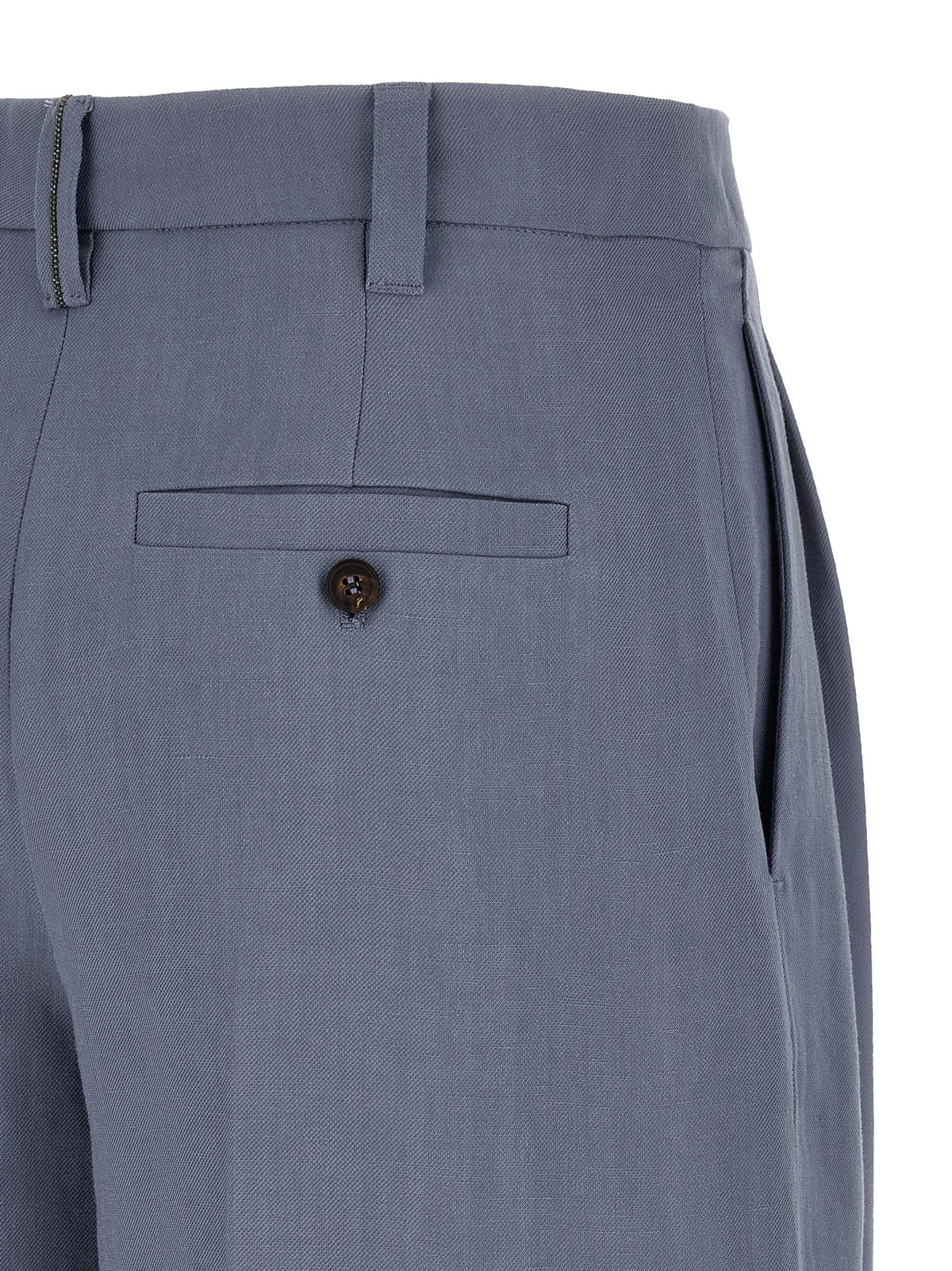 Brunello Cucinelli Blue Viscose Bermuda Women's Shorts