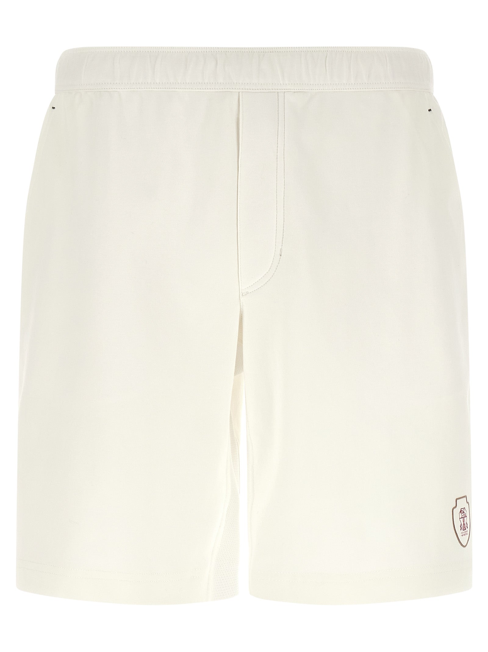 Brunello Cucinelli White Cotton Bermuda Men's Shorts
