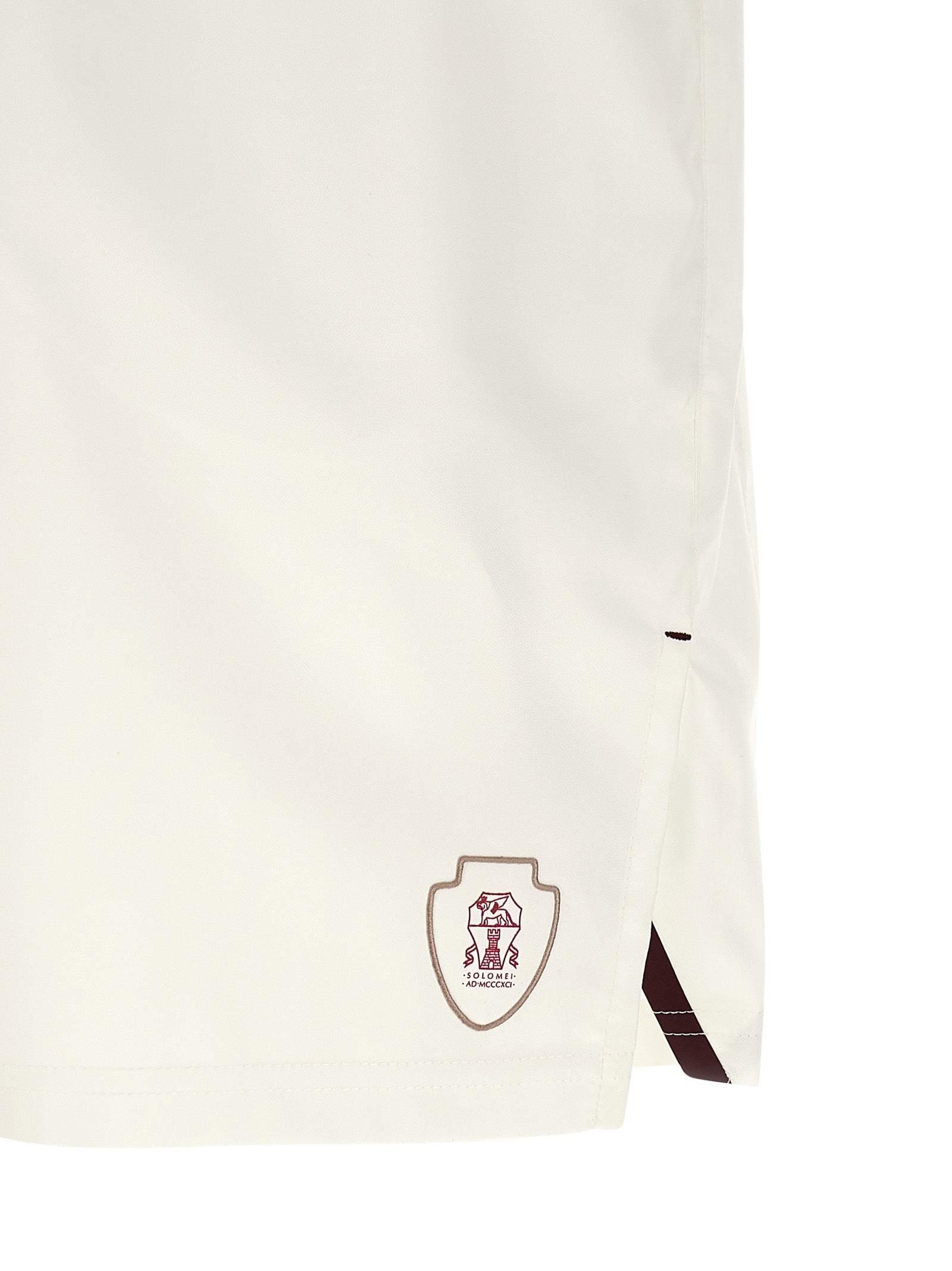 Brunello Cucinelli White Polyester Bermuda Men's Shorts