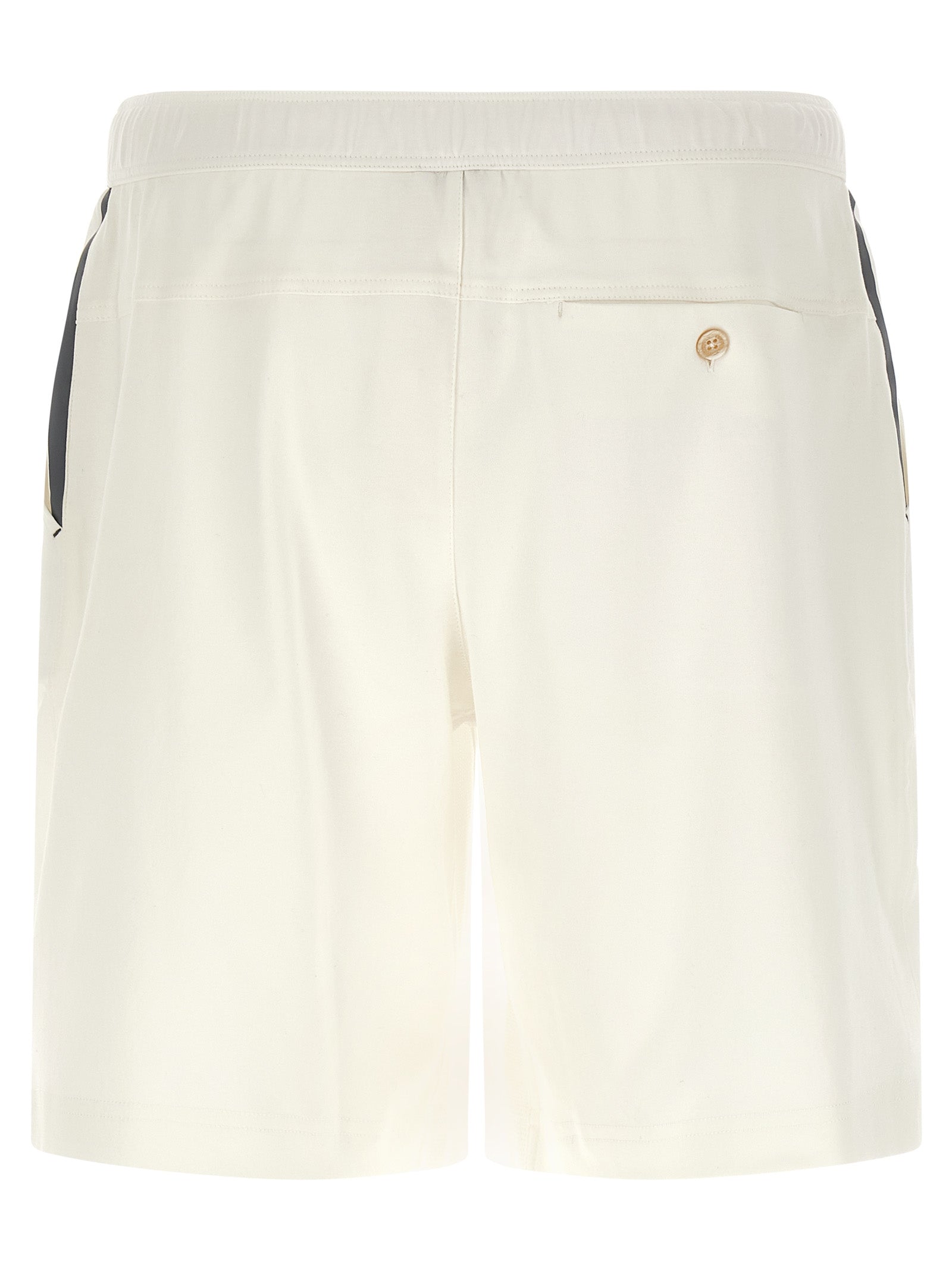 Brunello Cucinelli White Cotton Bermuda Men's Shorts