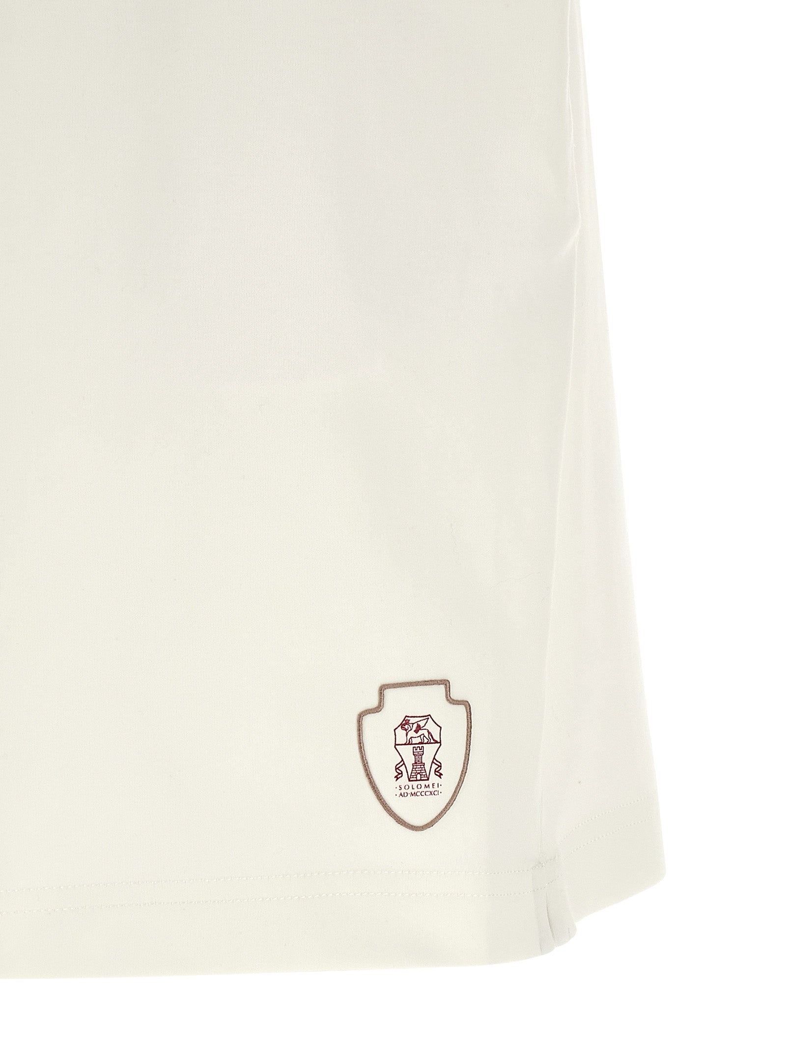 Brunello Cucinelli White Cotton Bermuda Men's Shorts