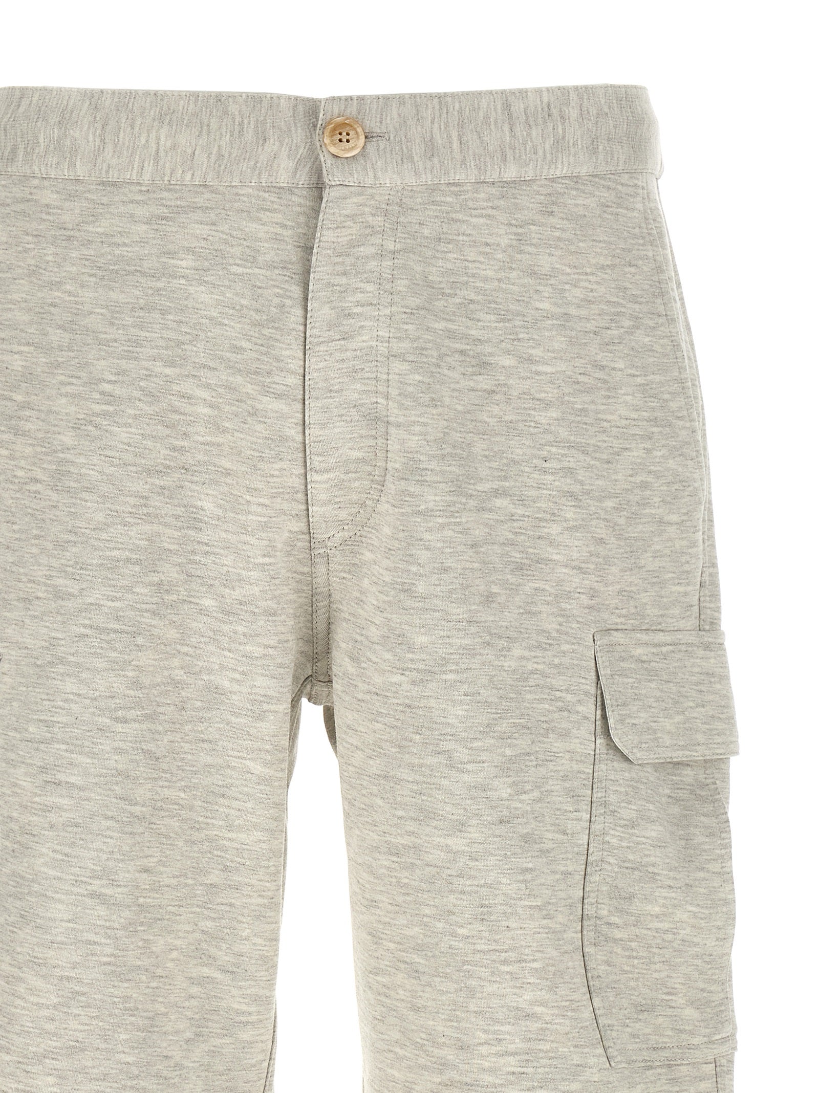 Brunello Cucinelli Gray Cotton Bermuda Men's Shorts