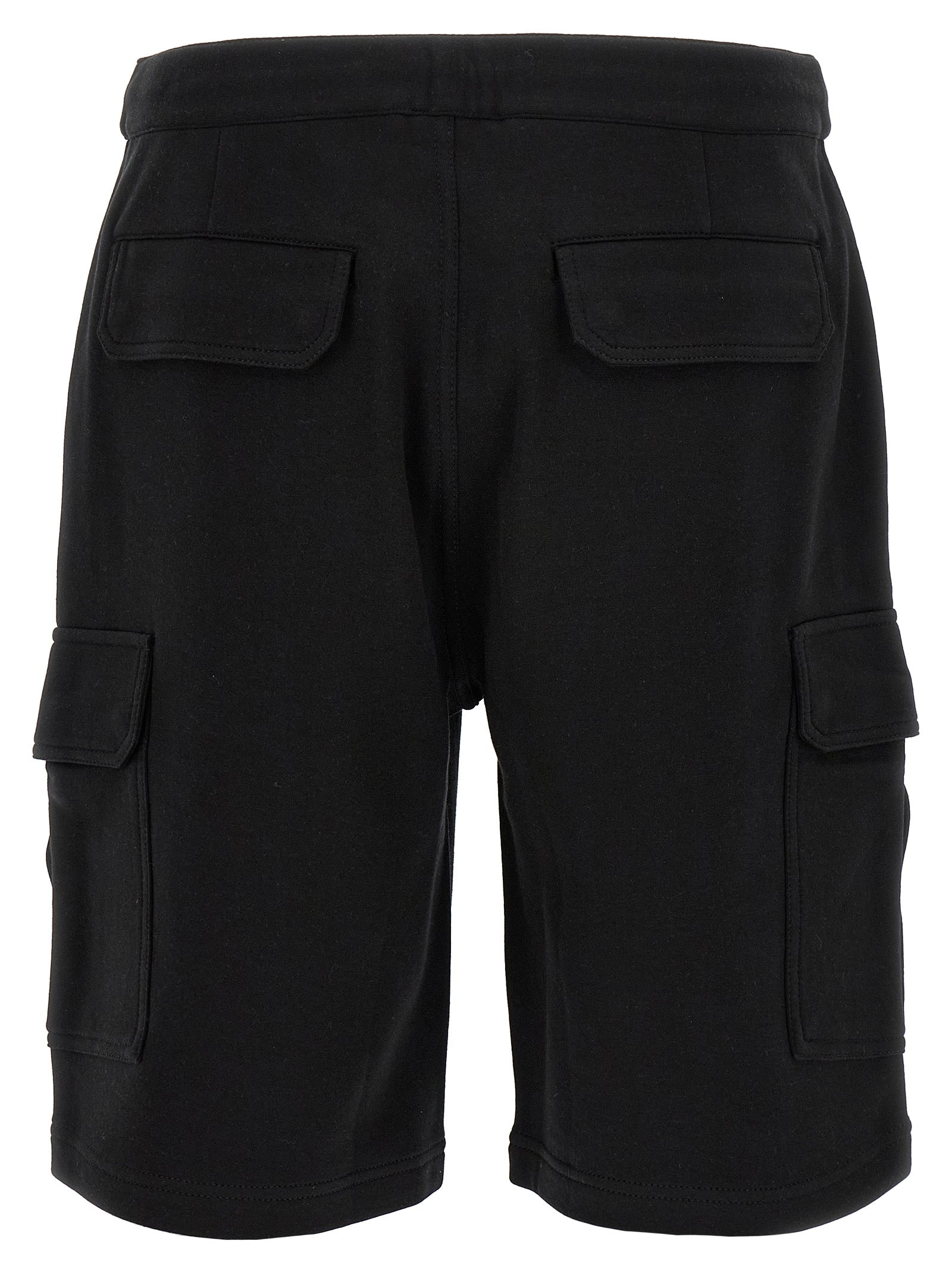 Brunello Cucinelli Black Cotton Bermuda Men's Shorts