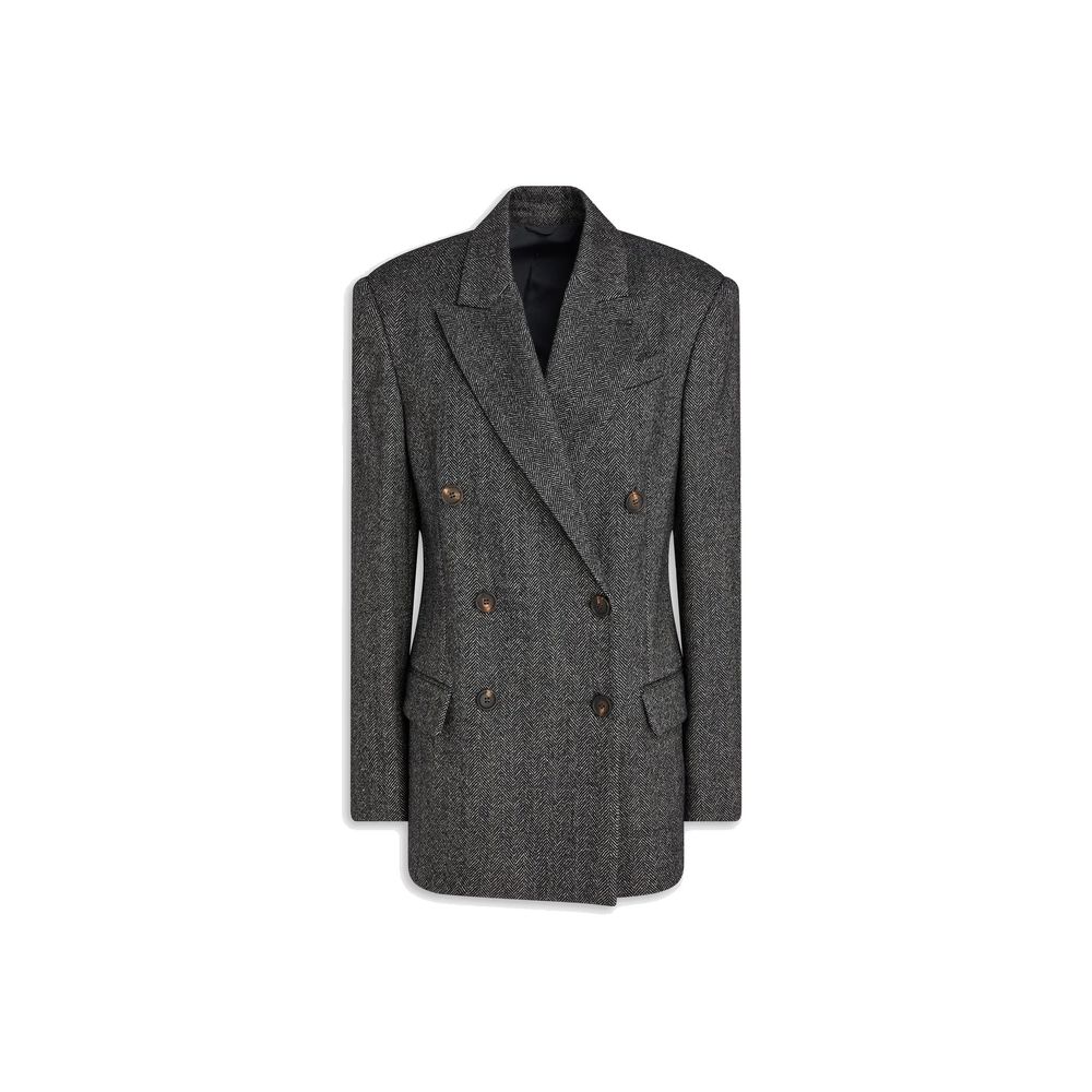 Brunello Cucinelli Black Elastane Women's Blazer