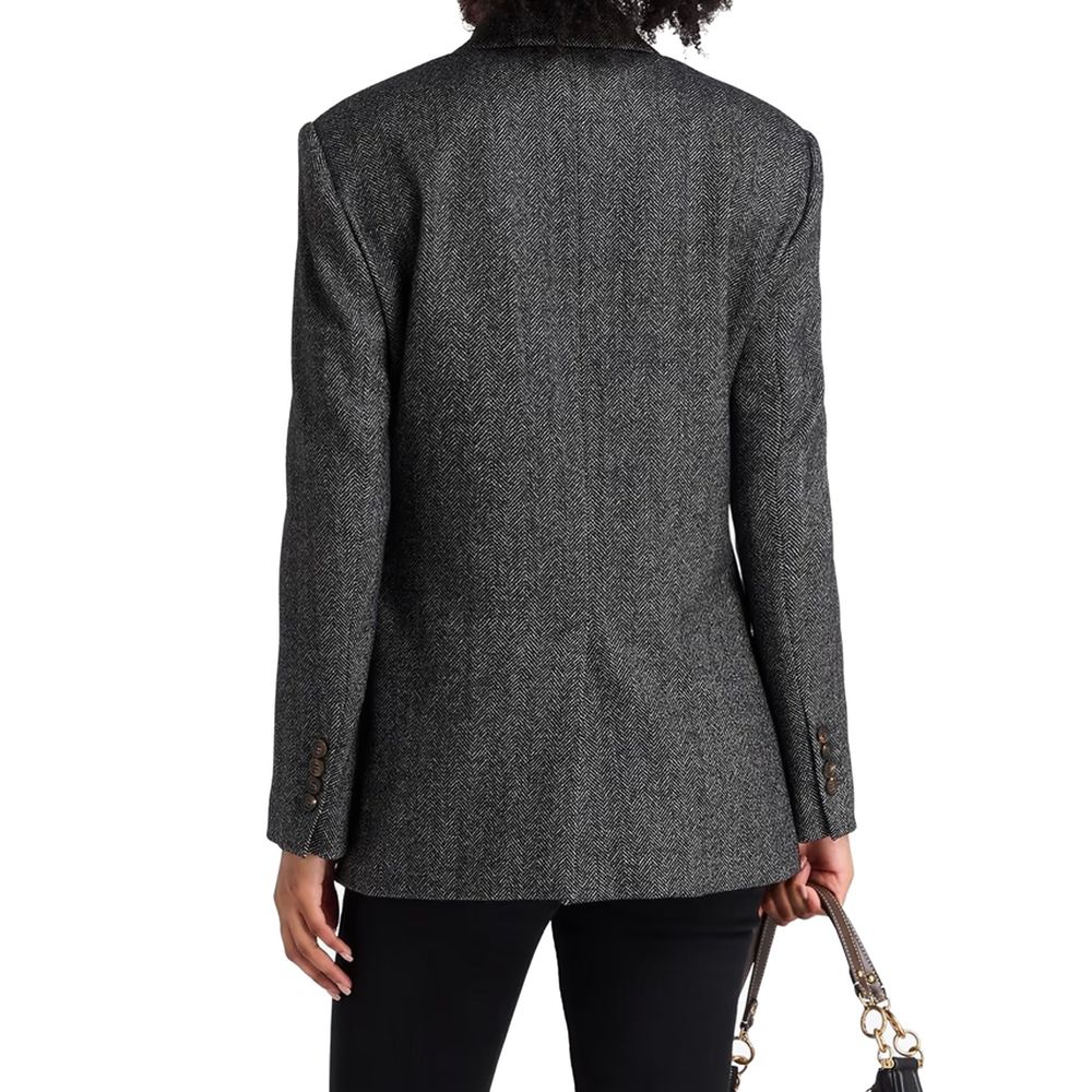 Brunello Cucinelli Black Elastane Women's Blazer