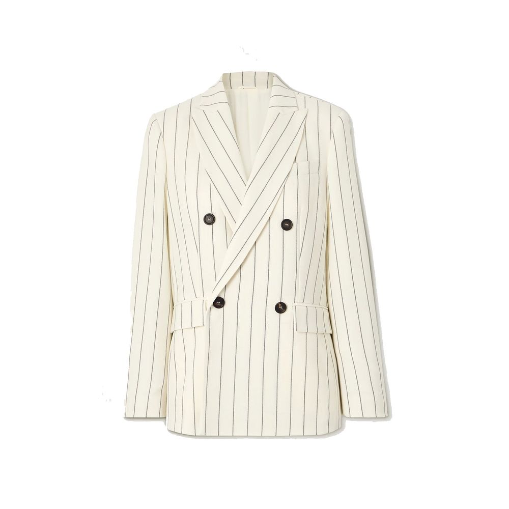 Brunello Cucinelli White Wool Women's Blazer