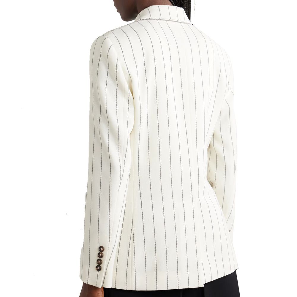 Brunello Cucinelli White Wool Women's Blazer