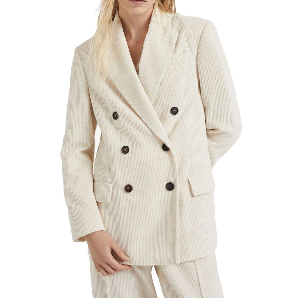 Brunello Cucinelli White Cotton Women's Blazer