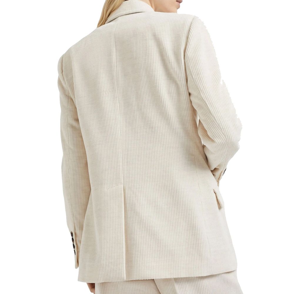 Brunello Cucinelli White Cotton Women's Blazer