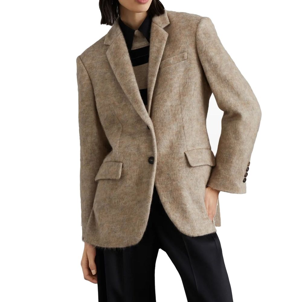 Brunello Cucinelli Beige Cashmere Women's Blazer