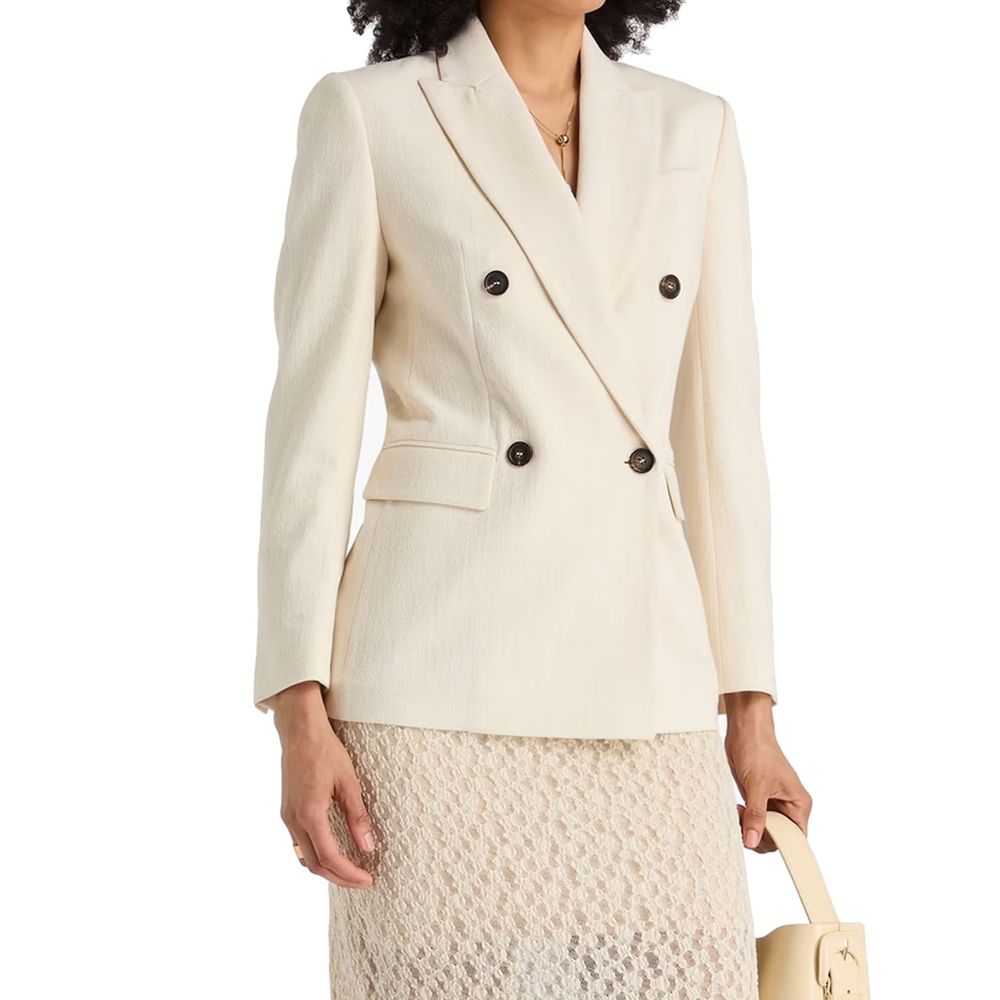 Brunello Cucinelli White Cotton Women's Blazer