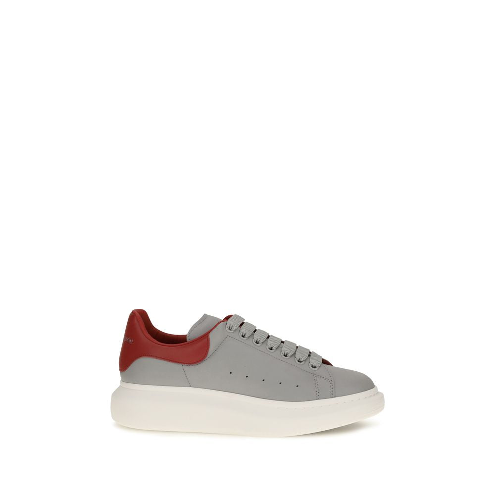 Alexander McQueen Gray Calf Leather Bos Taurus Platform Men's Sneakers