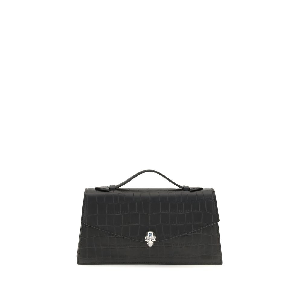 Alexander McQueen Black Calf Leather Bos Taurus Women's Handbag