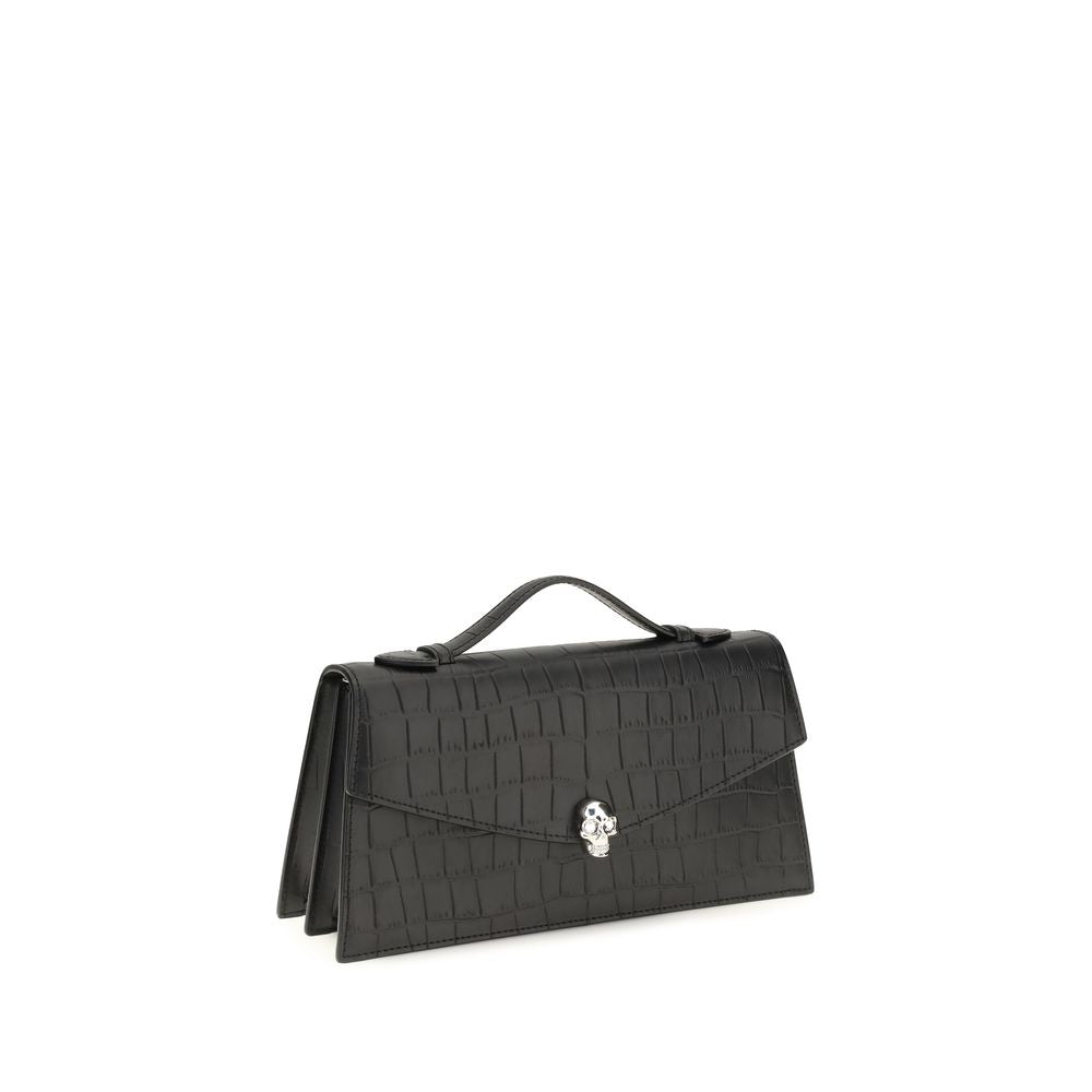 Alexander McQueen Black Calf Leather Bos Taurus Women's Handbag