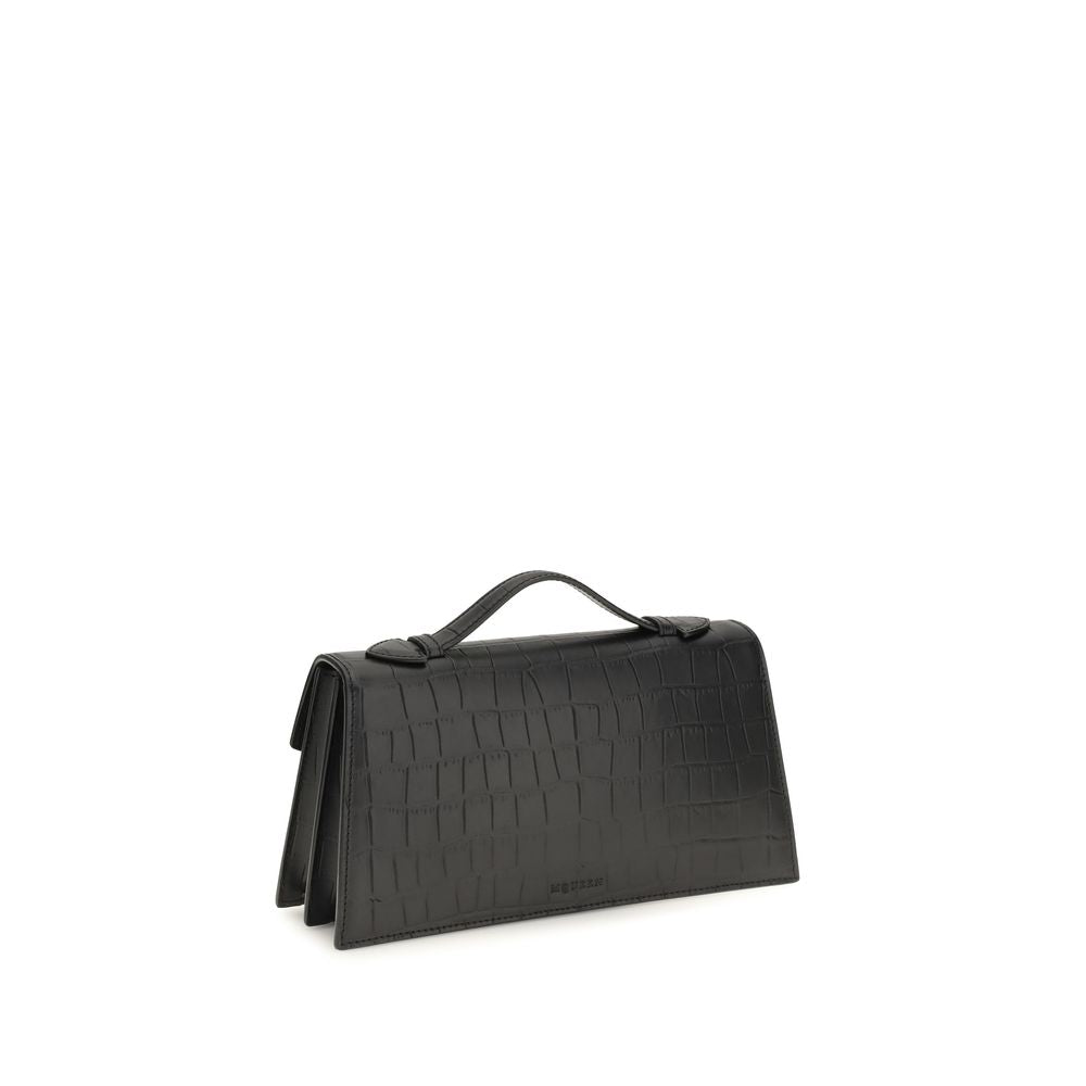 Alexander McQueen Black Calf Leather Bos Taurus Women's Handbag