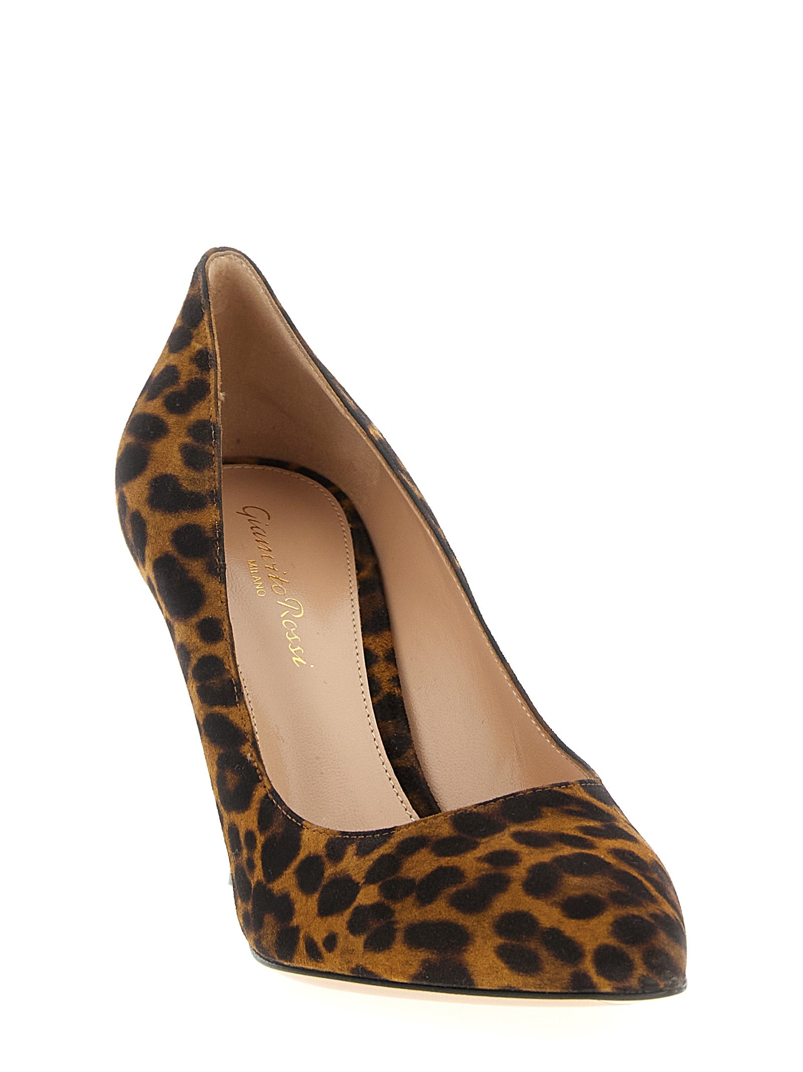 Gianvito Rossi Multicolor Suede Leather High Heel Women's Pumps