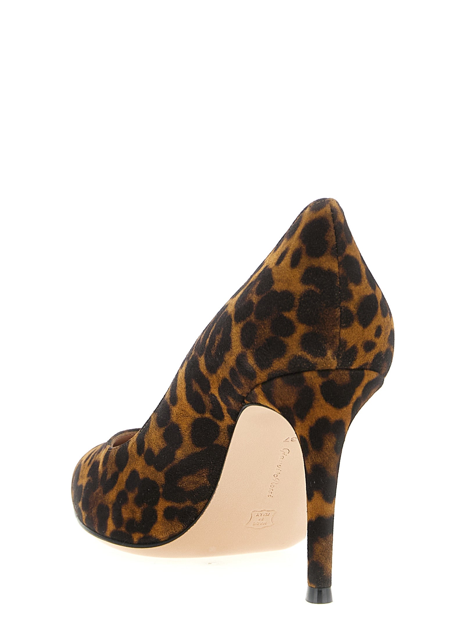 Gianvito Rossi Multicolor Suede Leather High Heel Women's Pumps