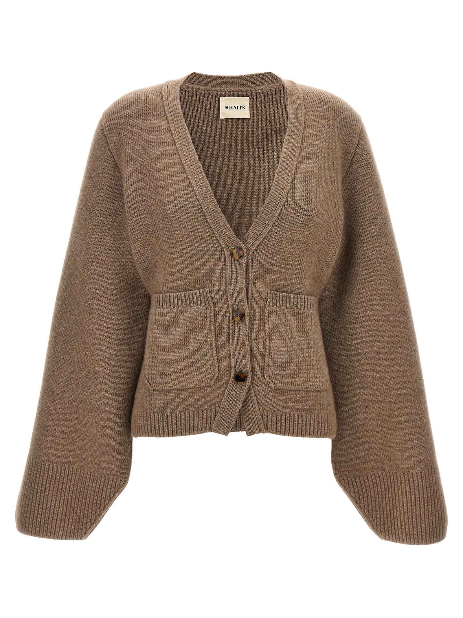 Khaite Brown Cashmere Women's Cardigan