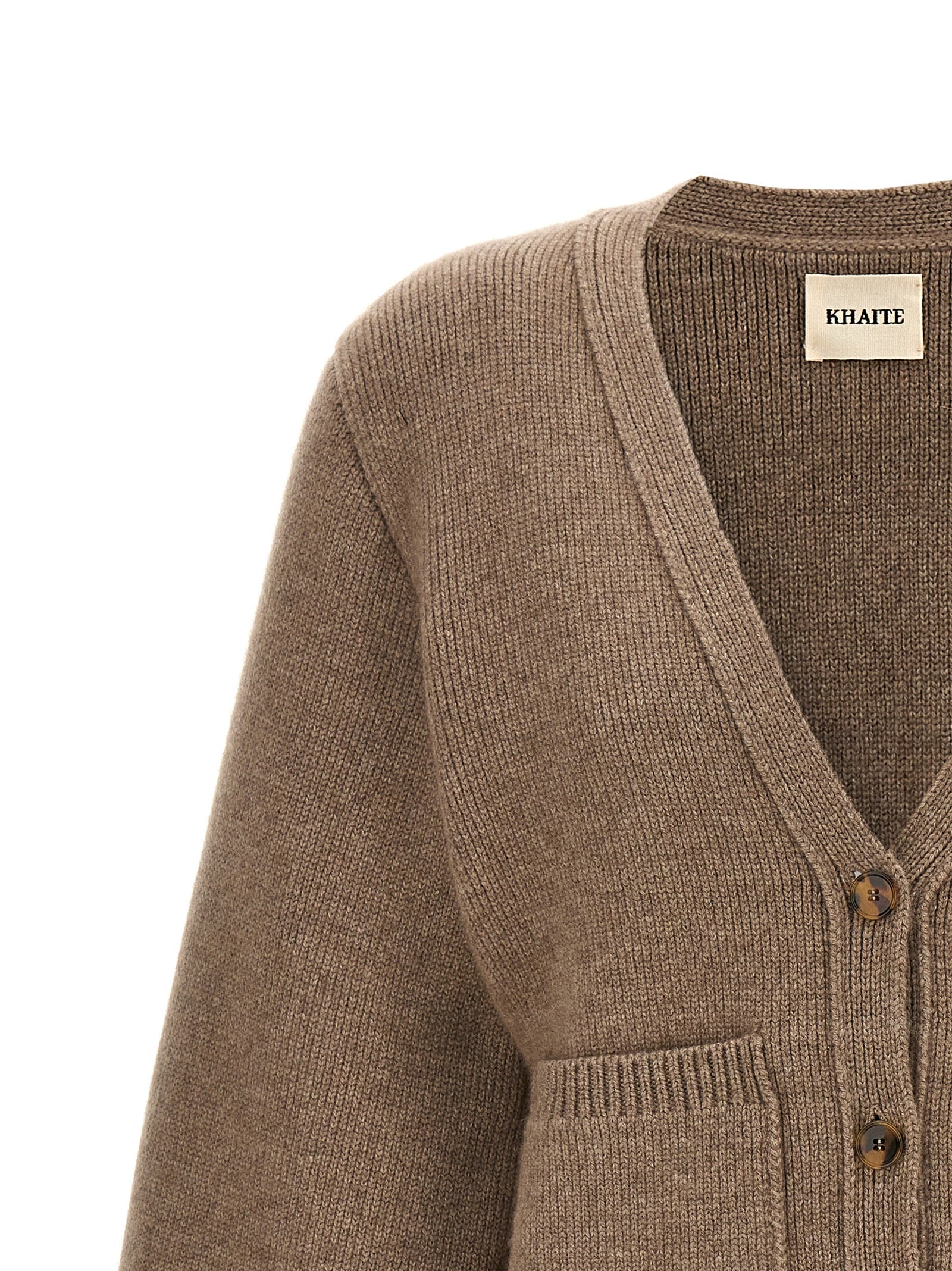 Khaite Brown Cashmere Women's Cardigan