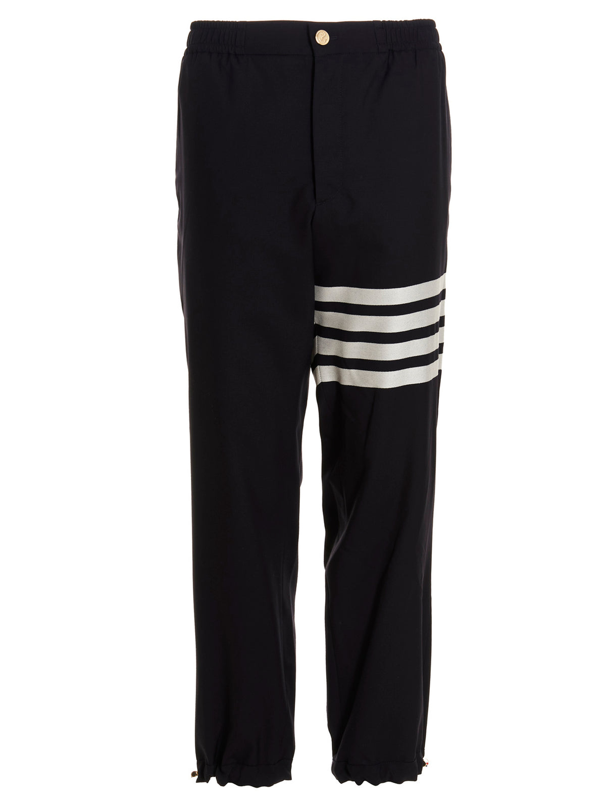 Thom Browne Blue Wool Athletic Men's Pants