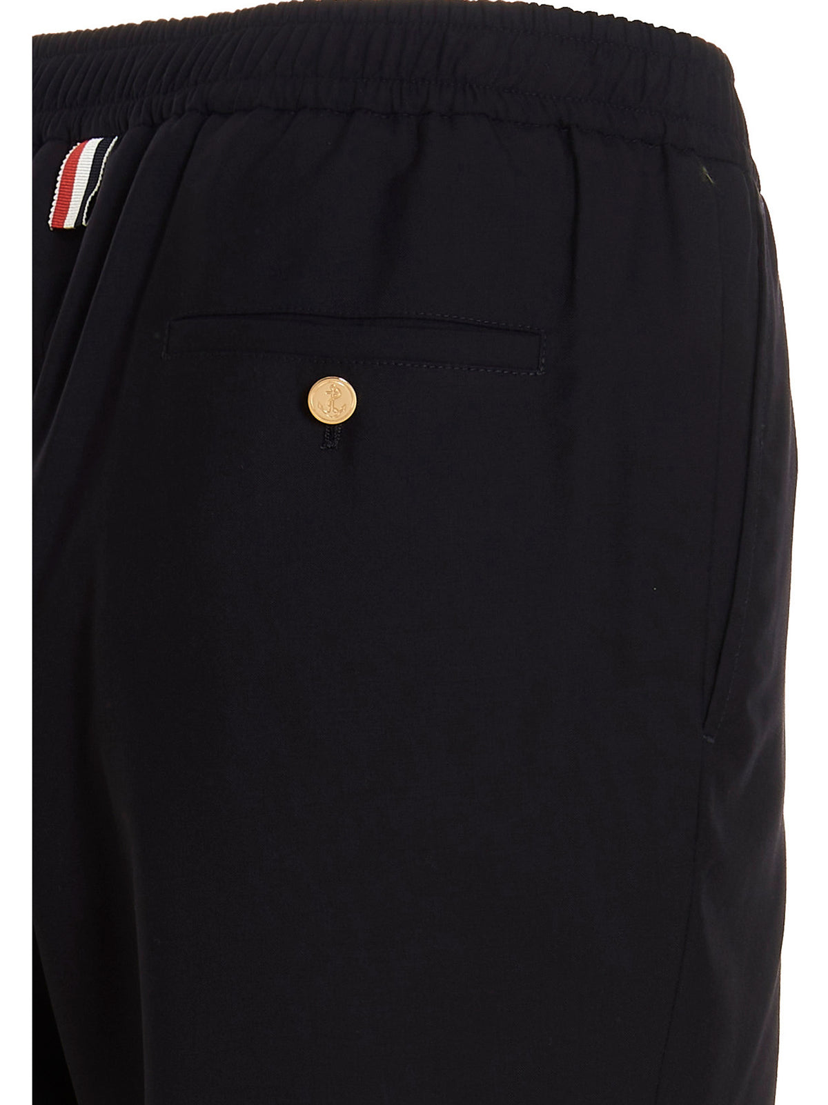 Thom Browne Blue Wool Athletic Men's Pants