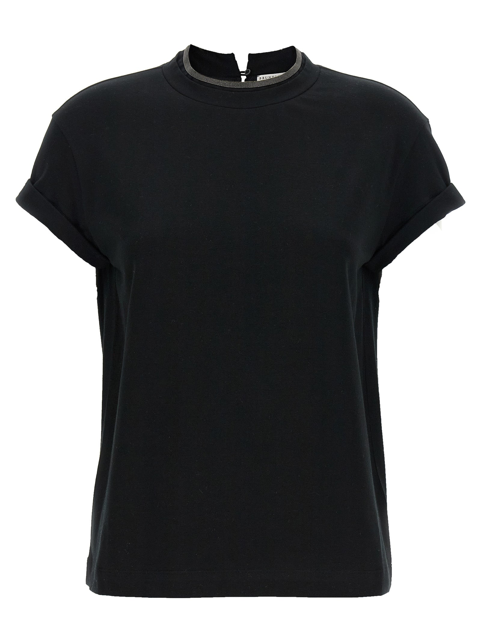 Brunello Cucinelli Black Cotton Women's T-Shirt
