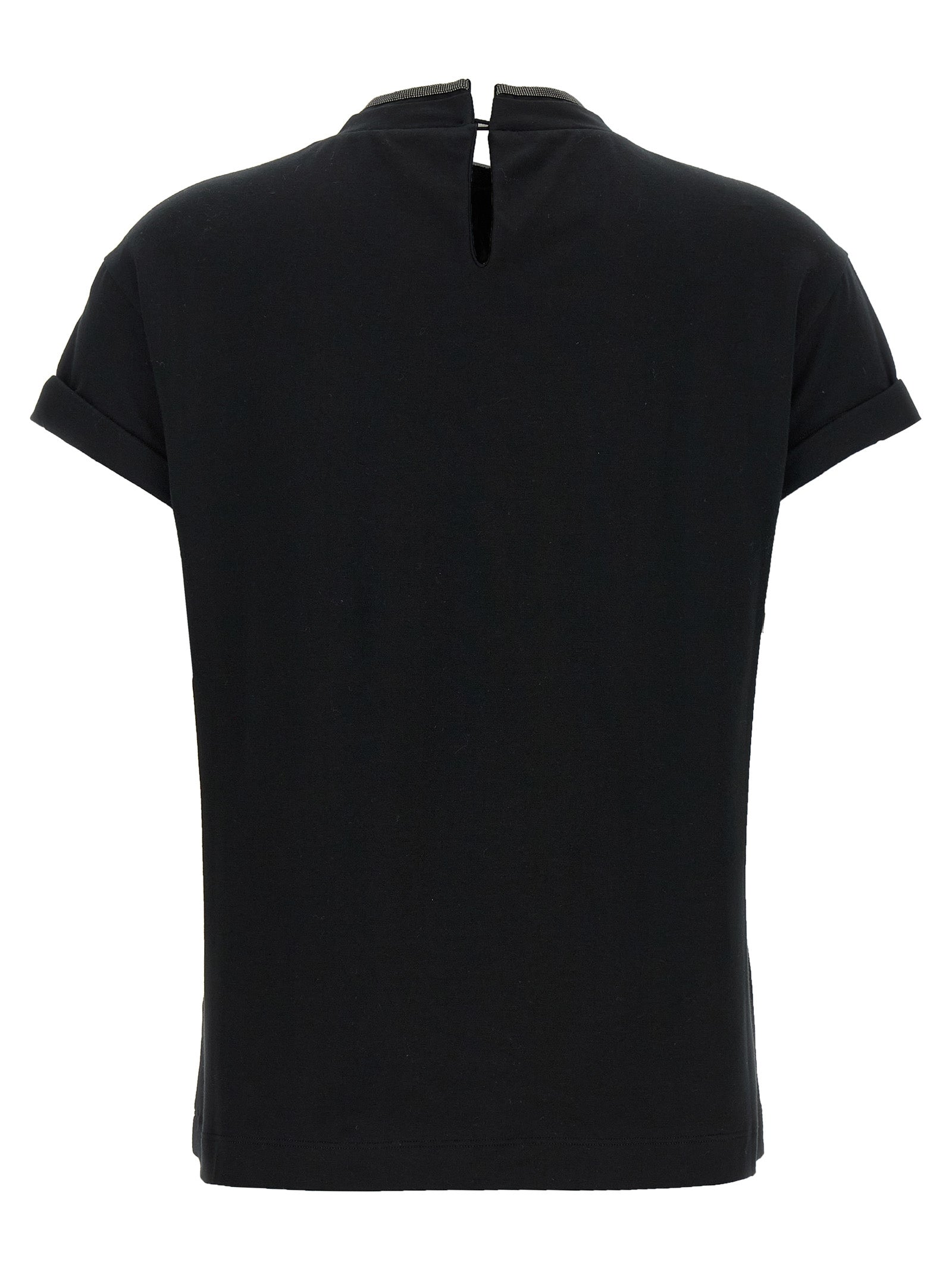 Brunello Cucinelli Black Cotton Women's T-Shirt