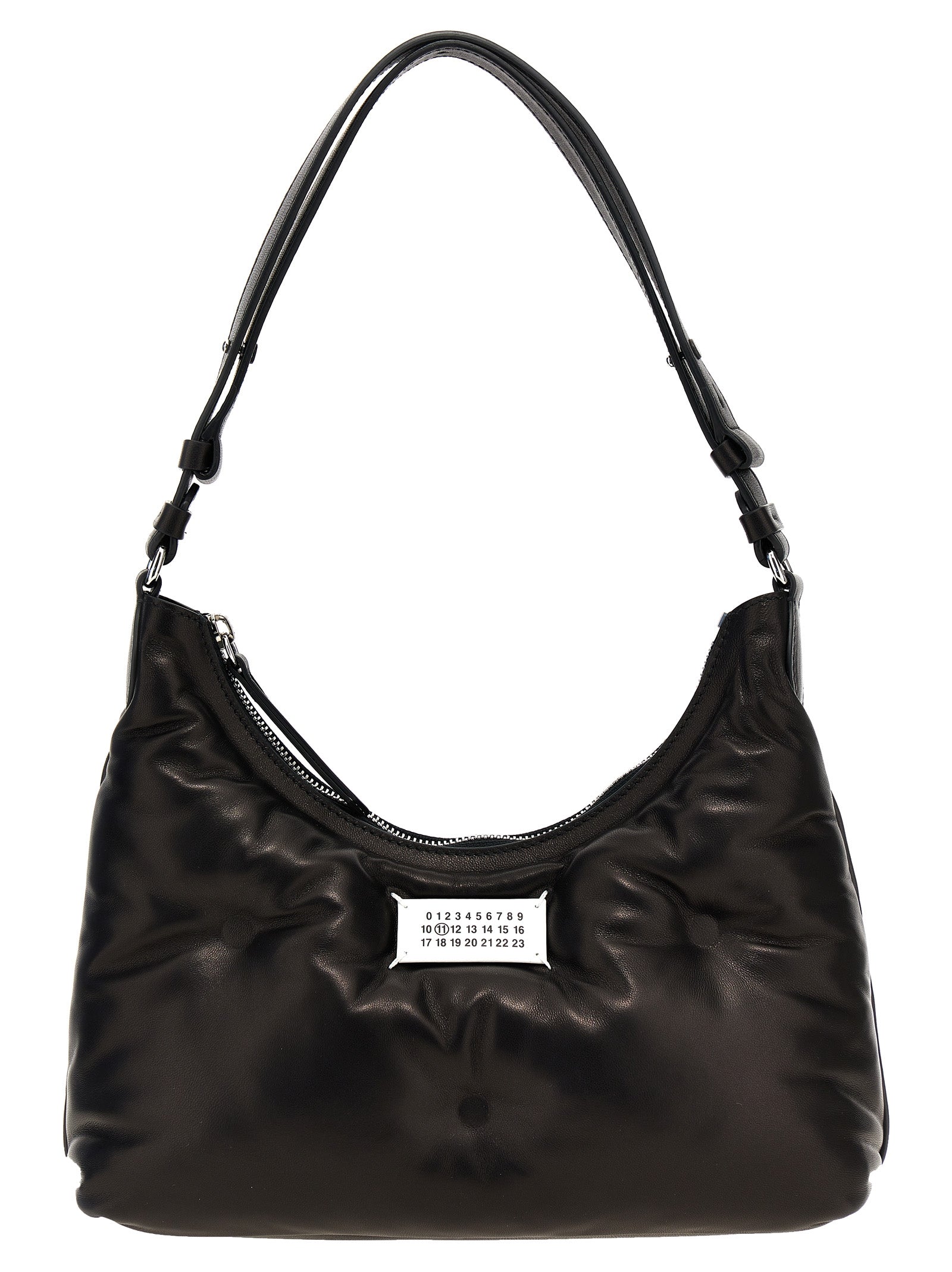 Maison Margiela Black Lamb Leather Shoulder Women's Bag