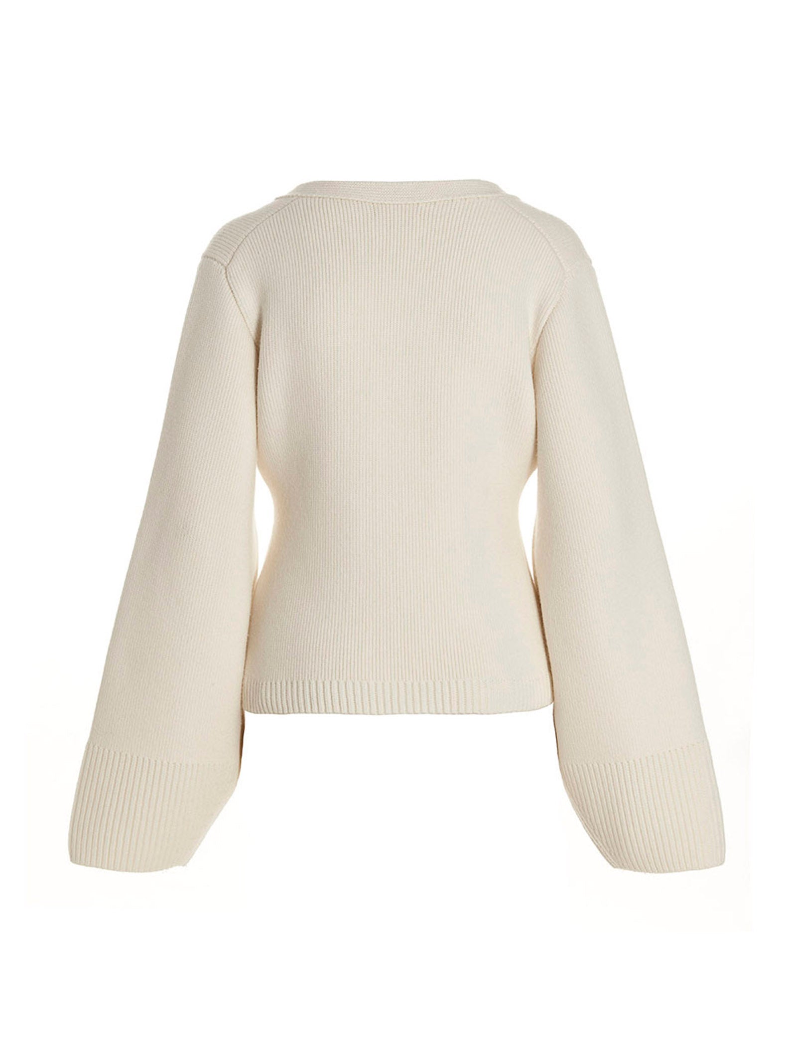 Khaite White Cashmere Women's Cardigan