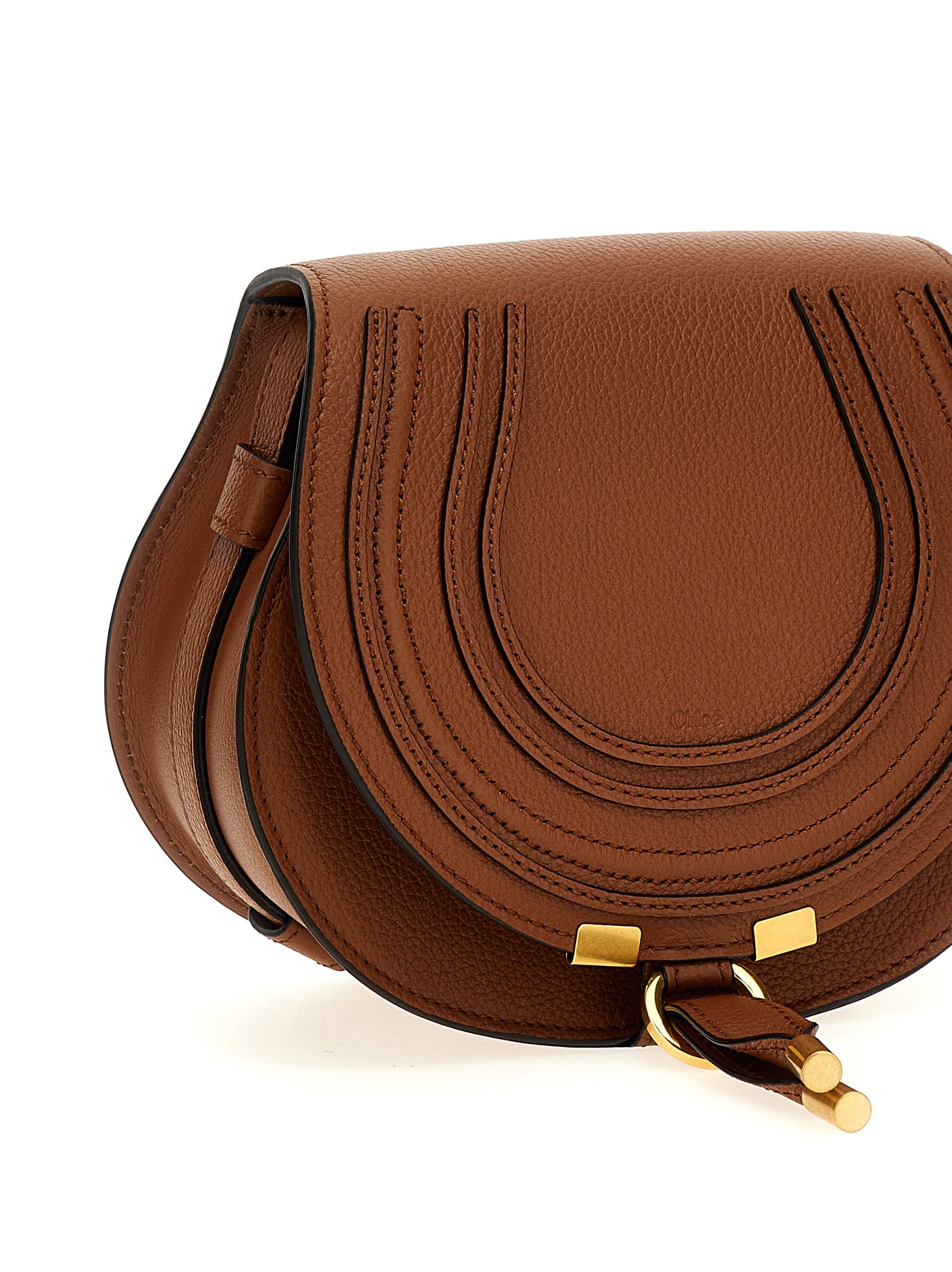 Chloé Brown Lamb Leather Crossbody Women's Bag