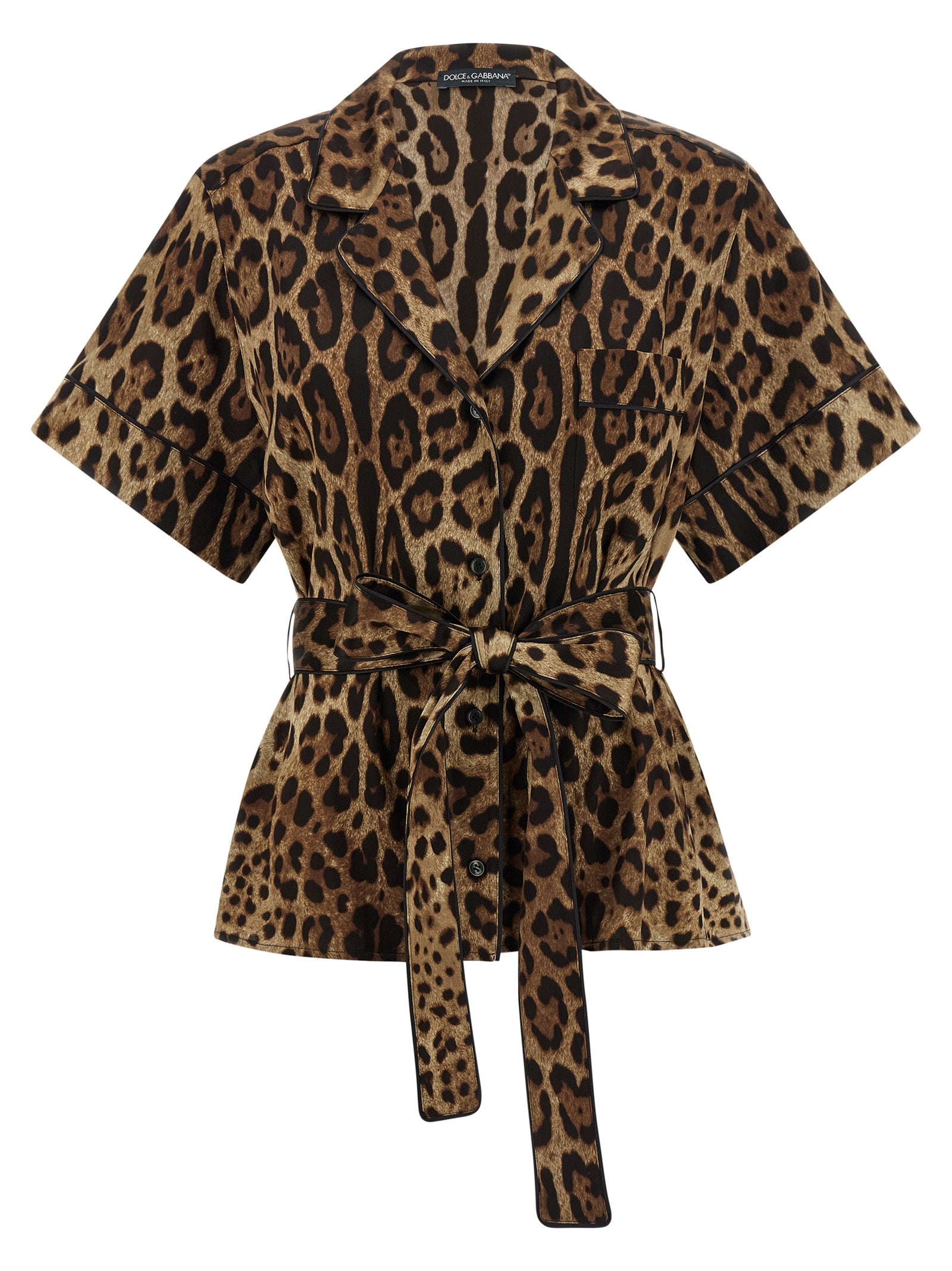 Dolce & Gabbana Brown Silk Women's Blouse