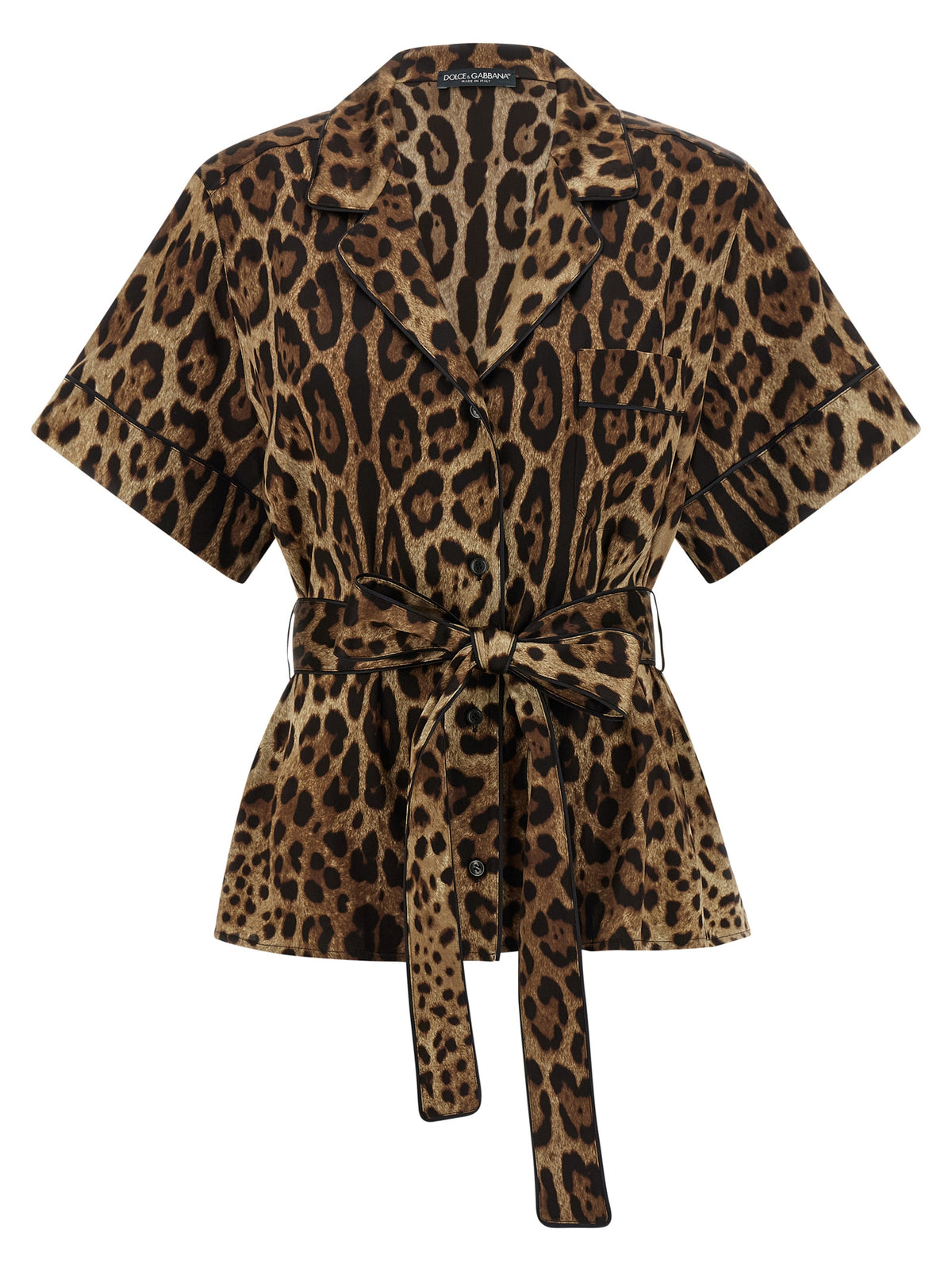 Dolce & Gabbana Brown Silk Women's Blouse