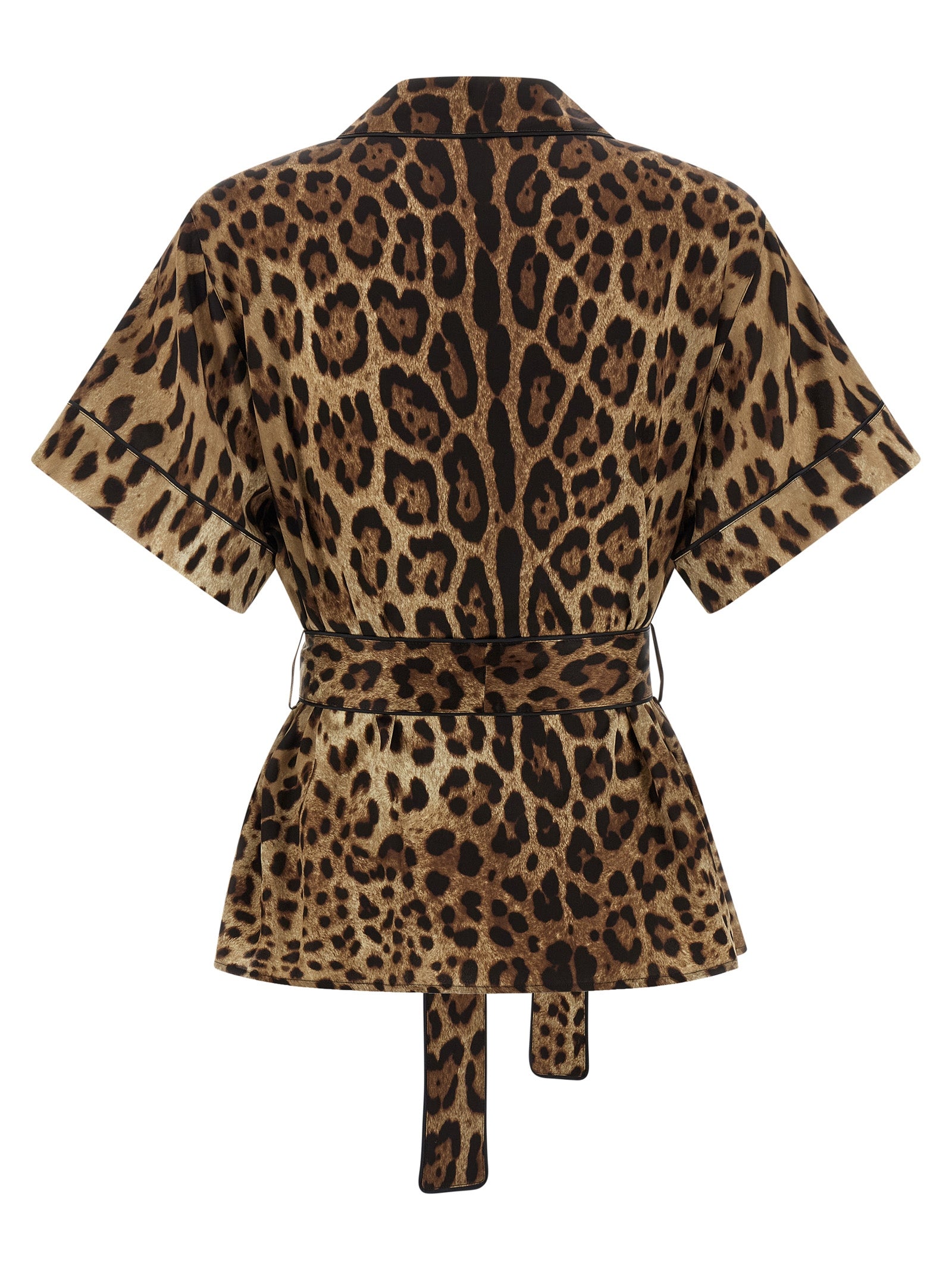 Dolce & Gabbana Brown Silk Women's Blouse