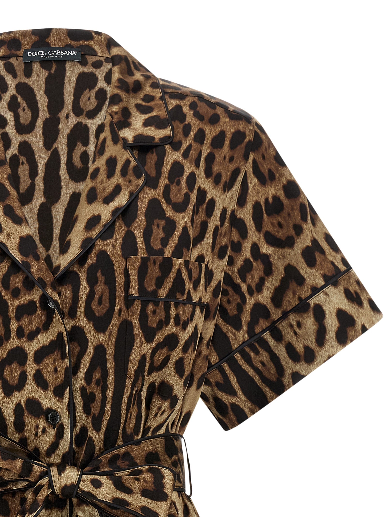 Dolce & Gabbana Brown Silk Women's Blouse