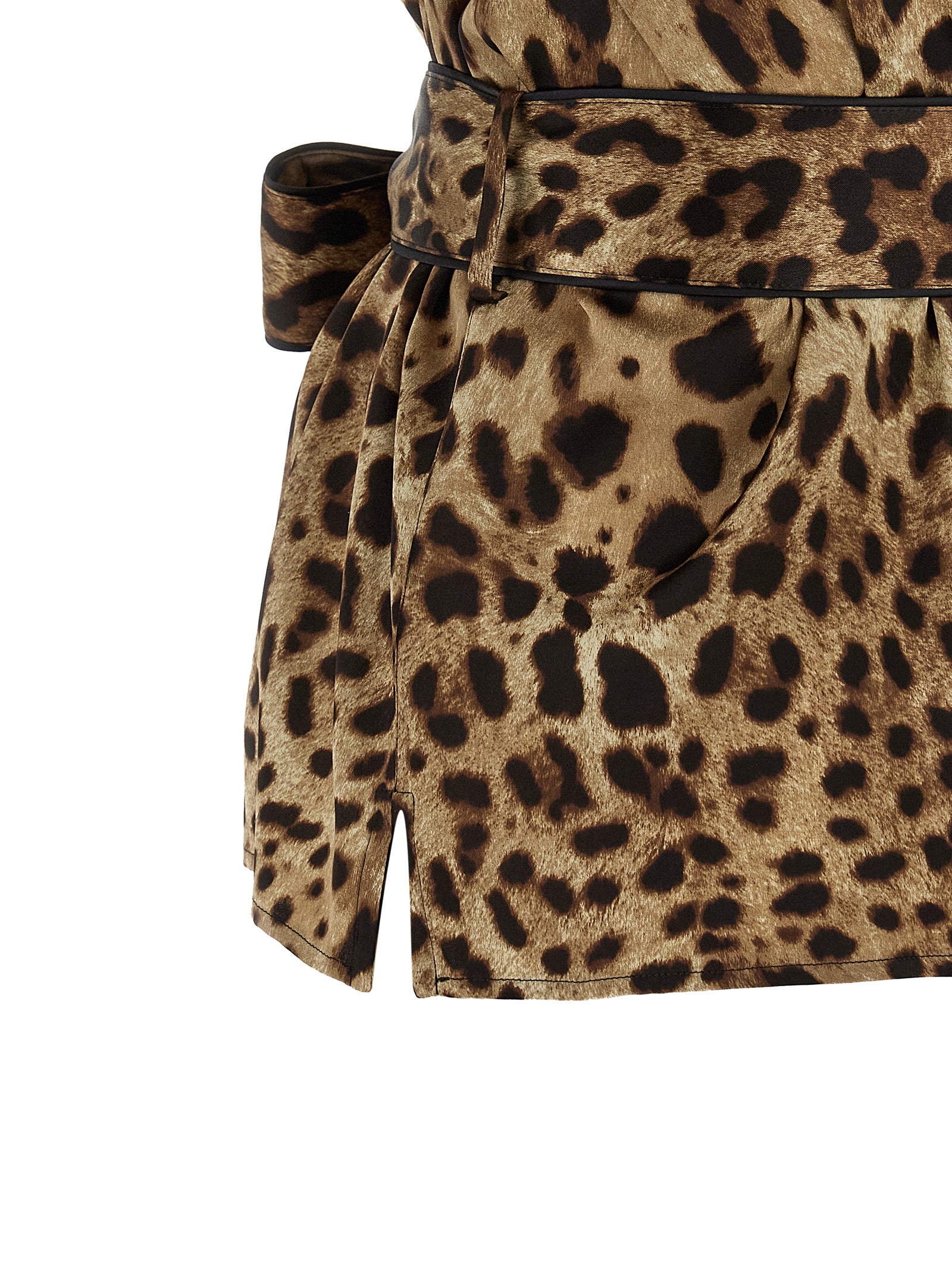 Dolce & Gabbana Brown Silk Women's Blouse