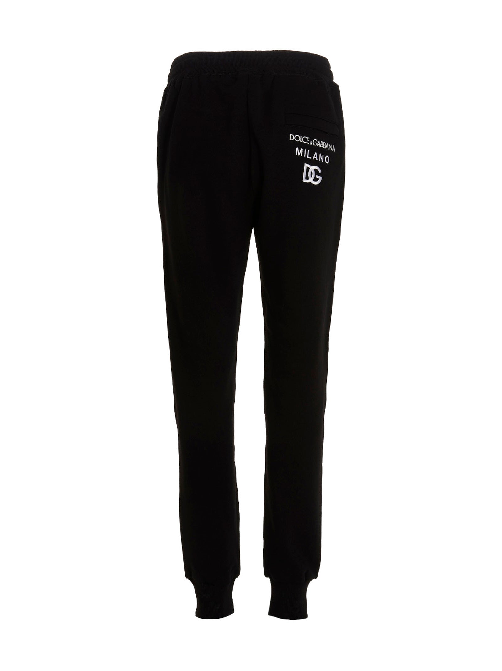 Dolce & Gabbana Black Cotton Joggers (Workout Men's Pants)