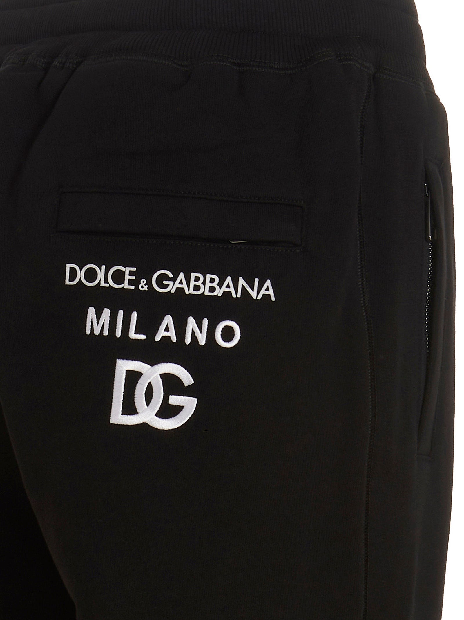 Dolce & Gabbana Black Cotton Joggers (Workout Men's Pants)