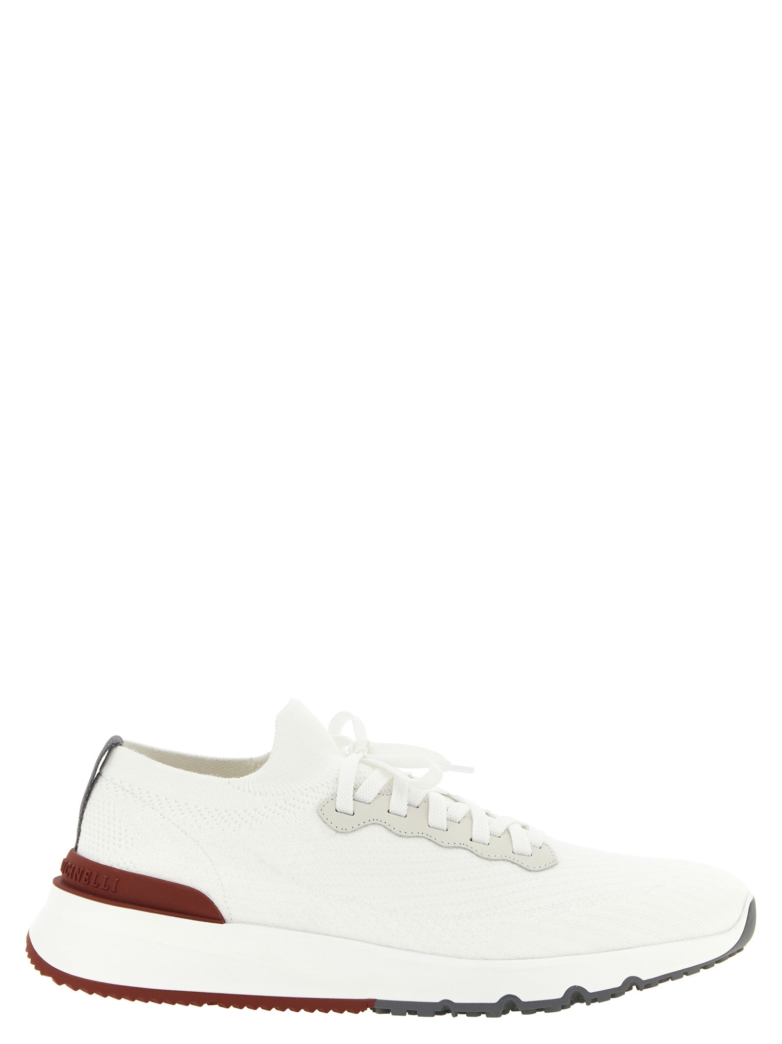 Brunello Cucinelli White Polyethylene Athletic Men's Sneakers