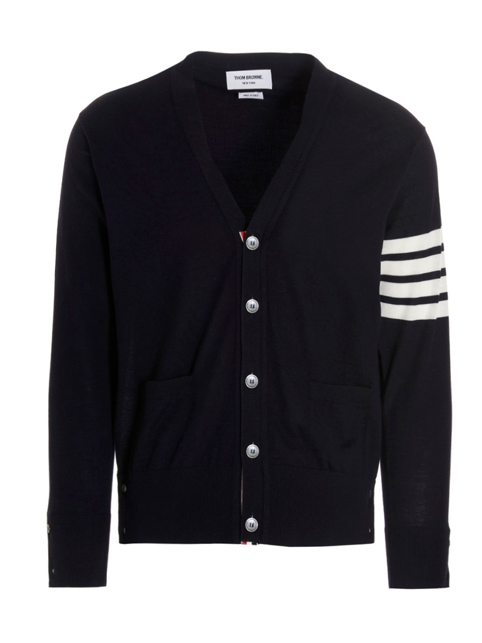 Thom Browne Blue Merino Wool Men's Cardigan