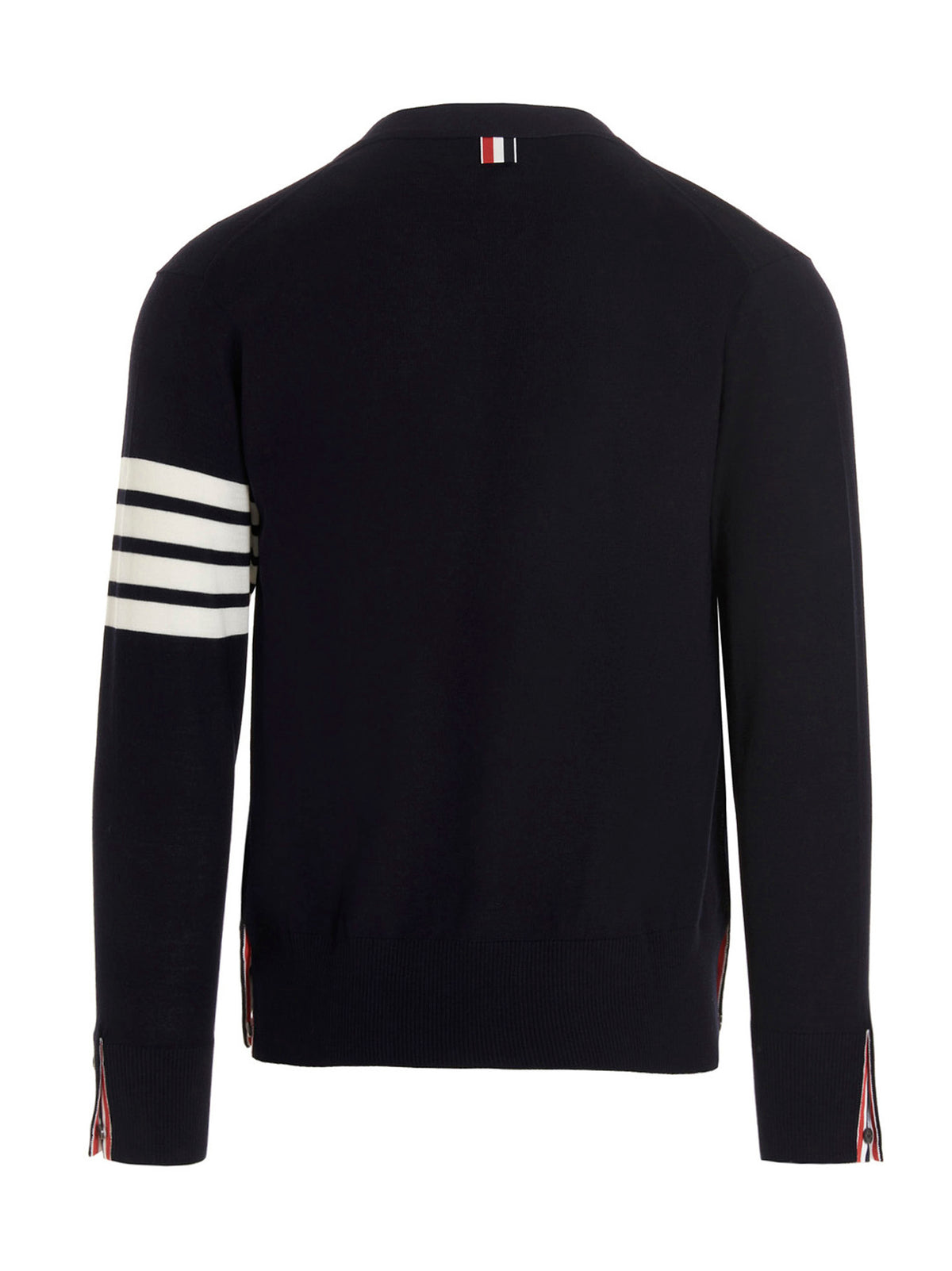 Thom Browne Blue Merino Wool Men's Cardigan