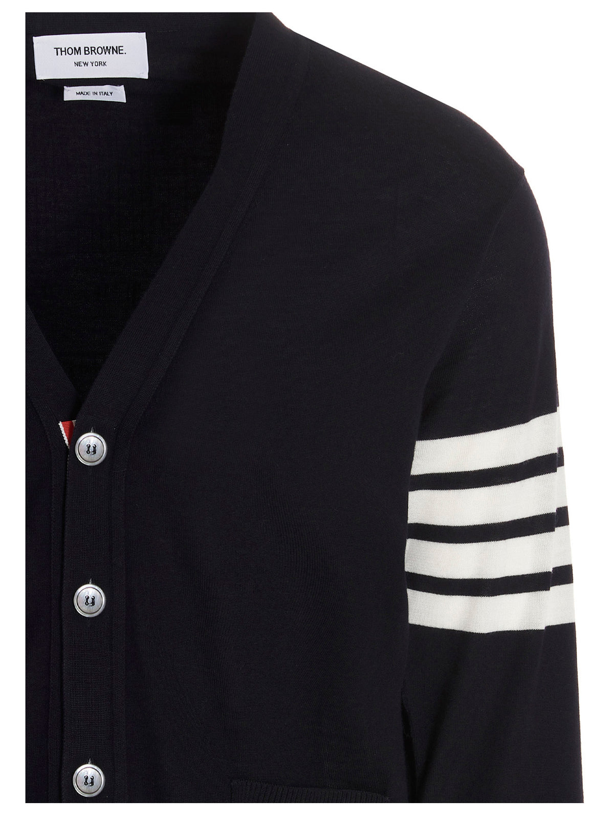 Thom Browne Blue Merino Wool Men's Cardigan