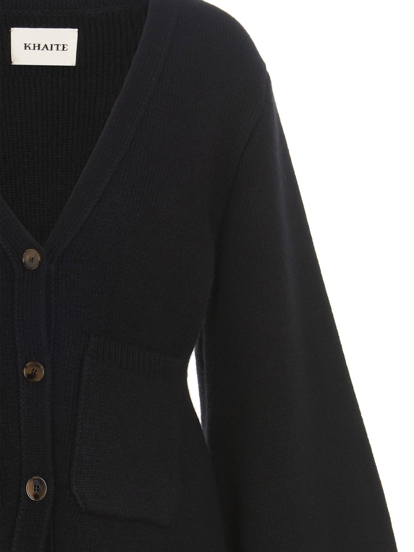 Khaite Black Cashmere Women's Cardigan