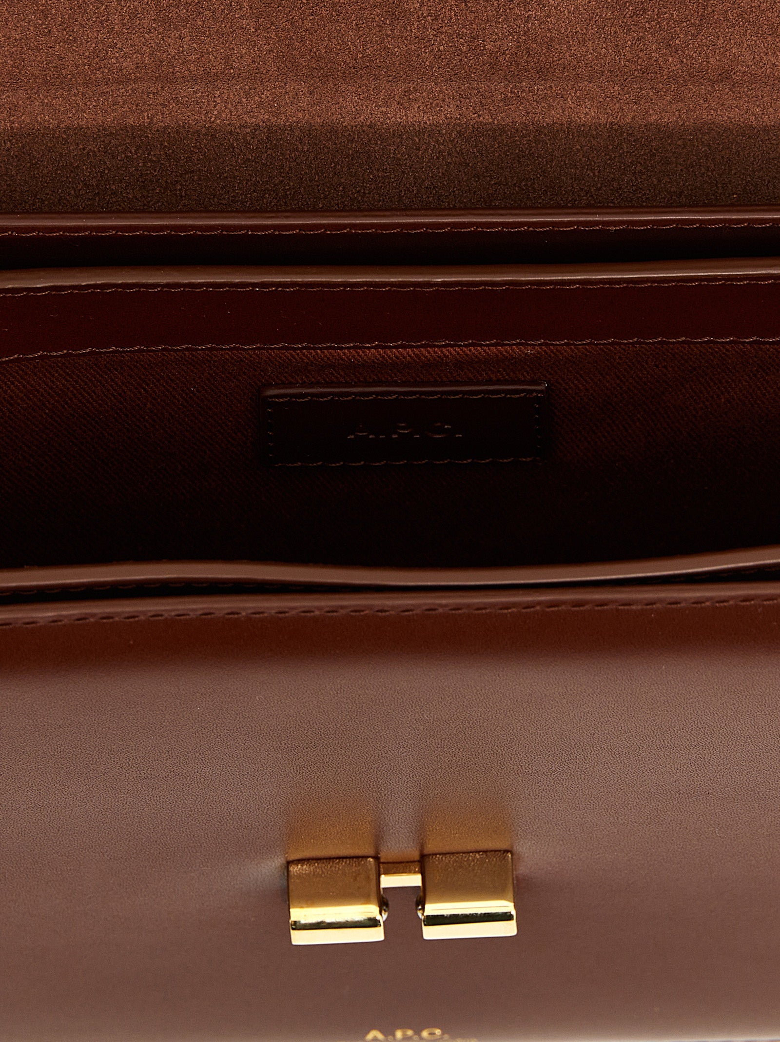 A.P.C. Brown Cowhide Crossbody Women's Bag