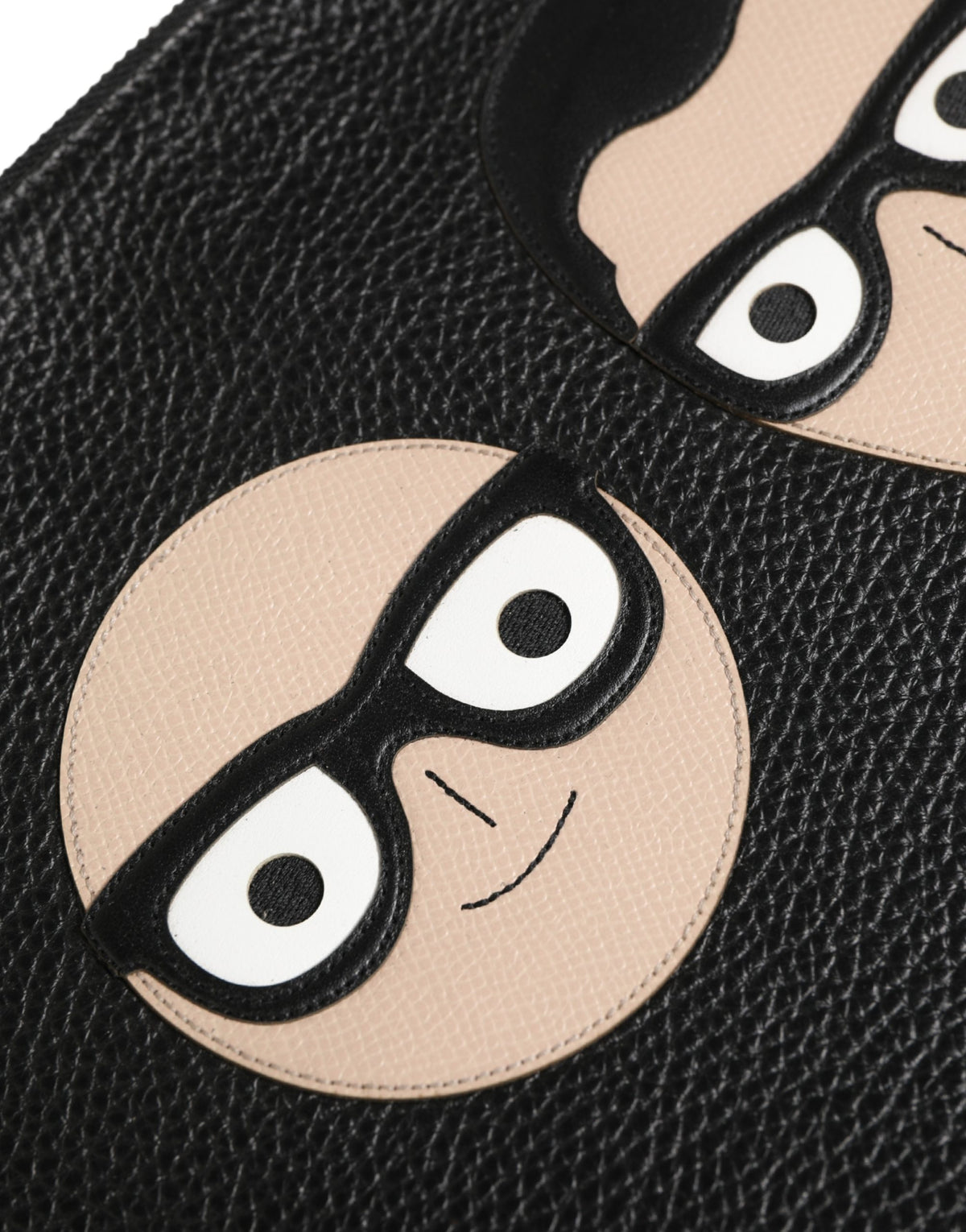 Dolce & Gabbana Black #DGFamily Embellished Leather Clutch Borse Men's Bag