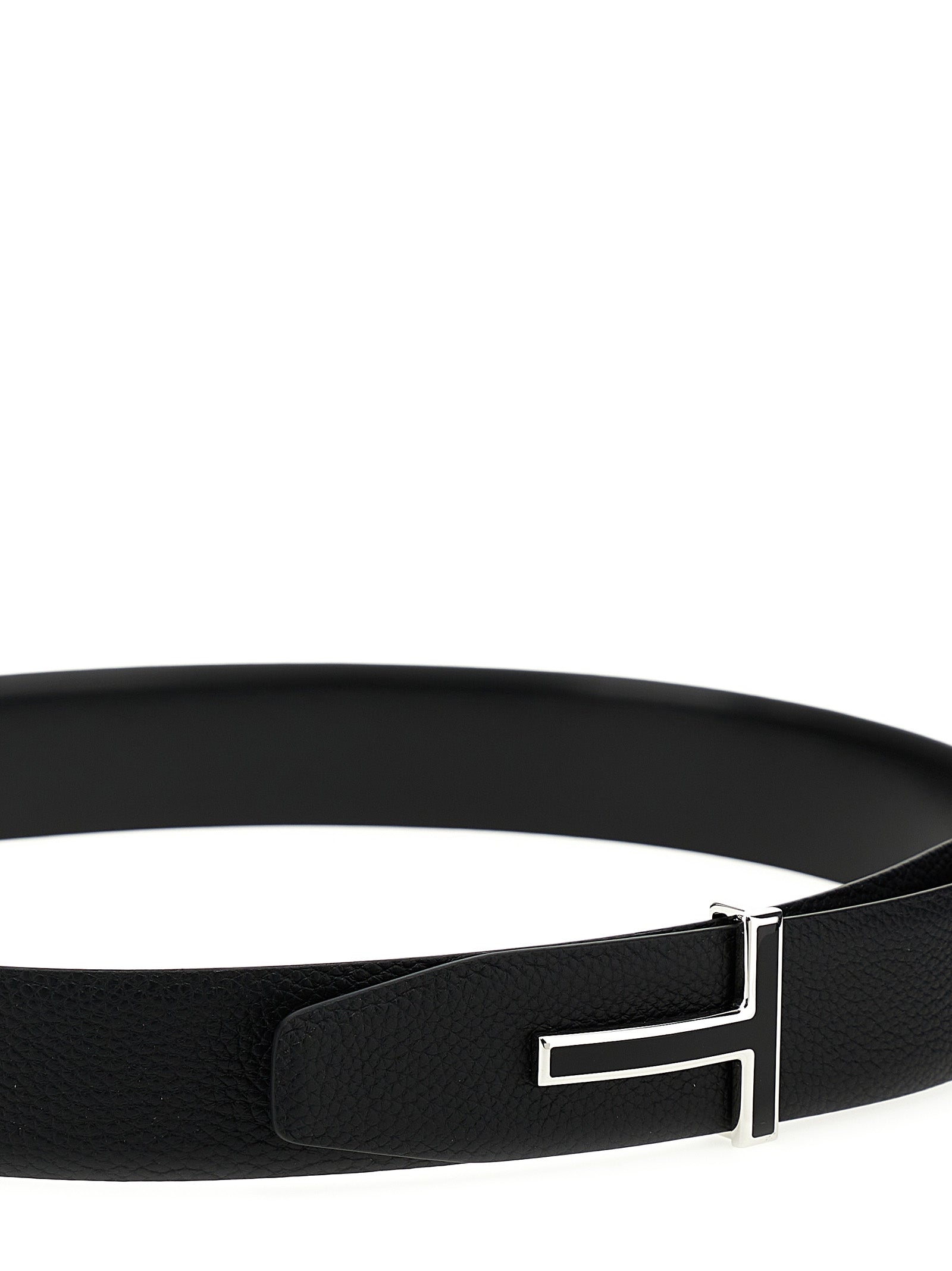 Tom Ford Black Calfskin Regular Men's Belt