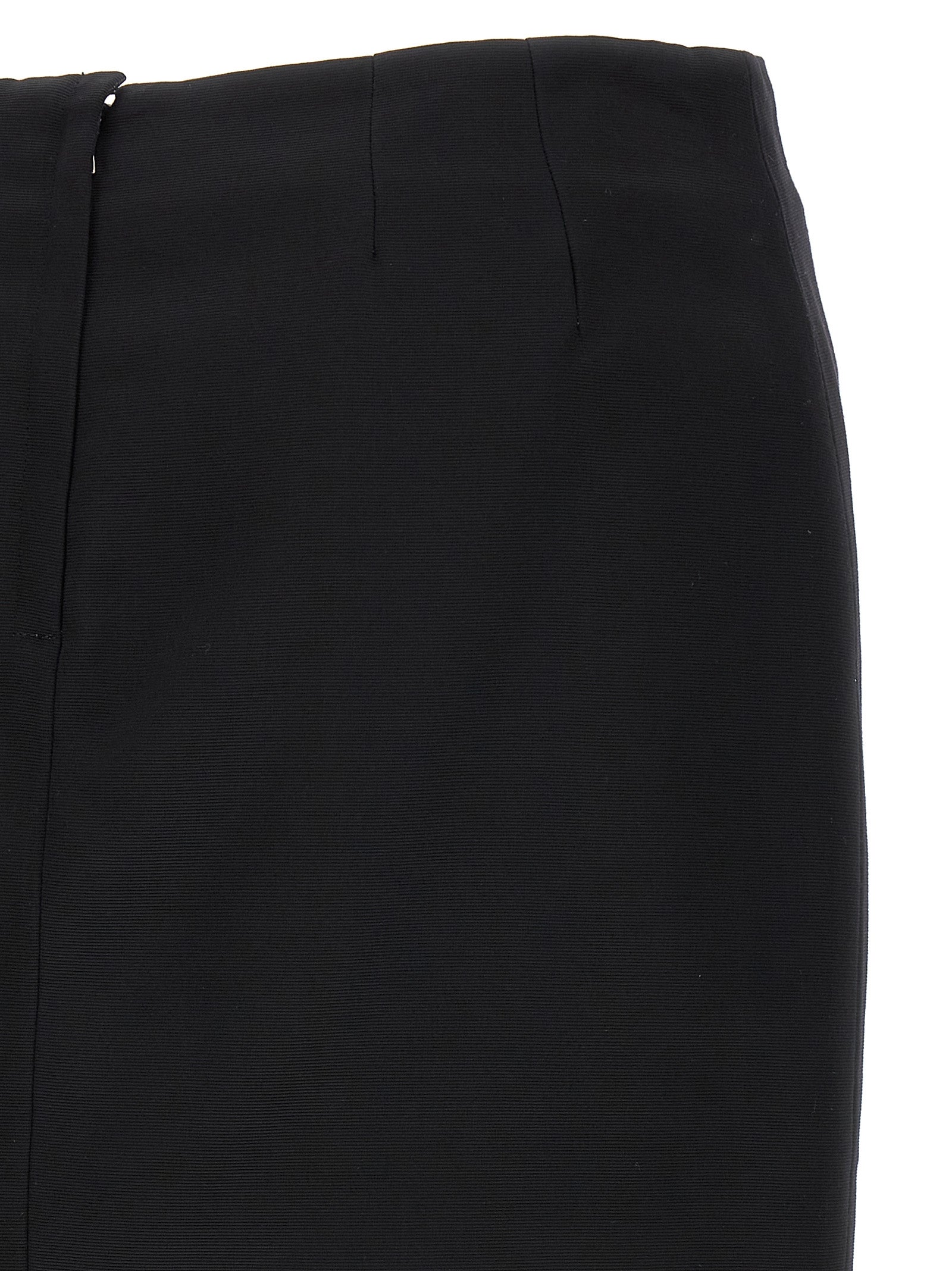Dolce & Gabbana Black Viscose Long Women's Skirt