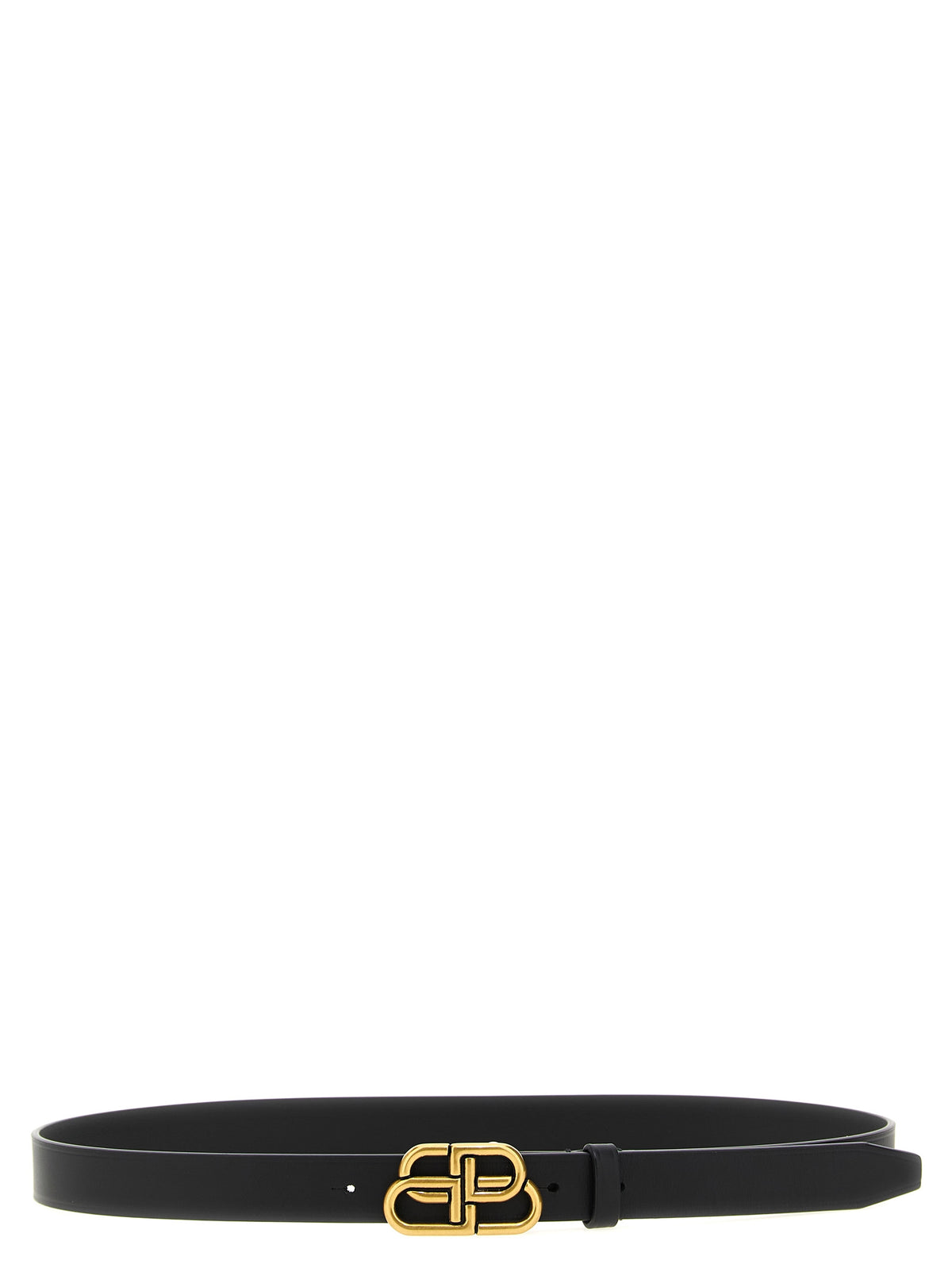 Balenciaga Black Calfskin Thin Women's Belt